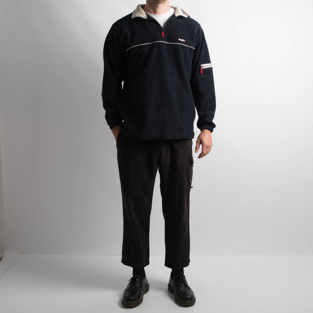 RIBBED QUARTER ZIP JUMPER