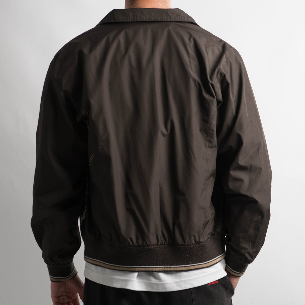 DARK BROWN HARRINGTON JACKET