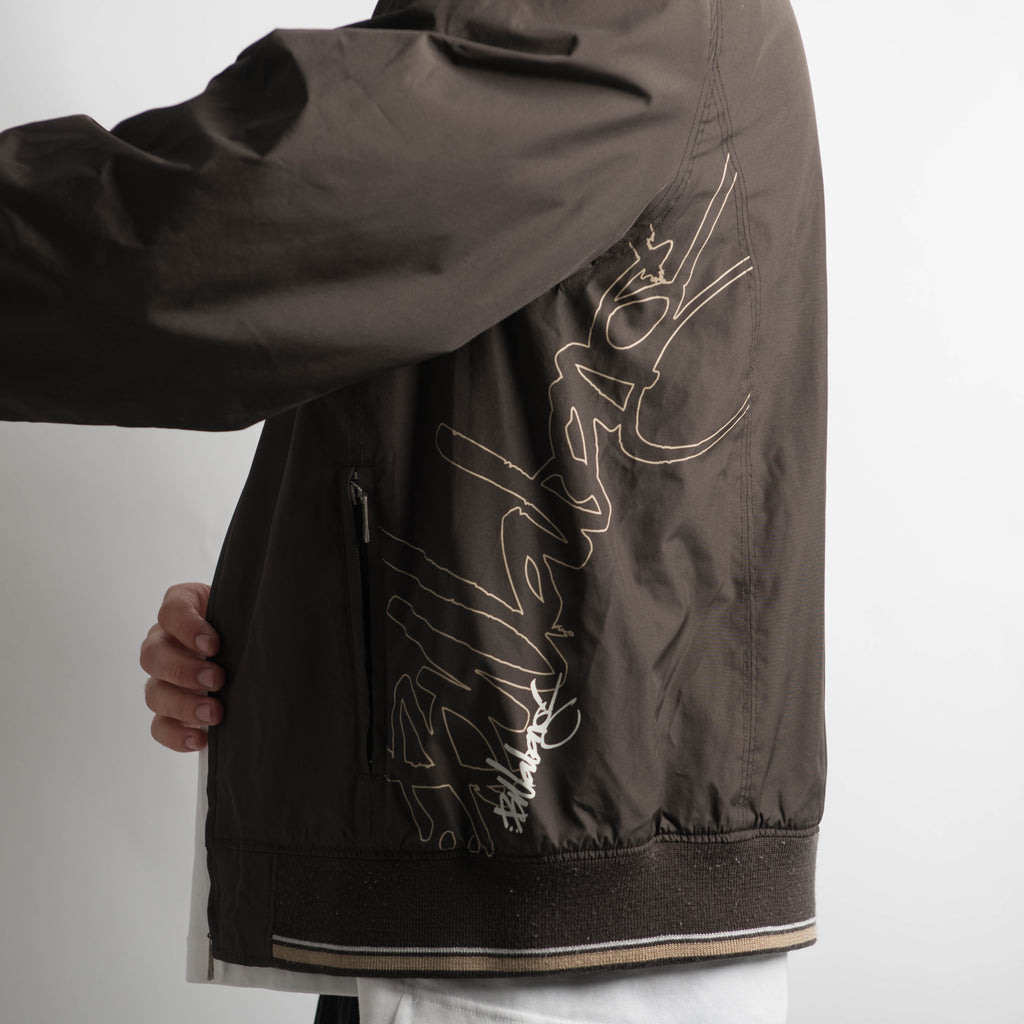 DARK BROWN HARRINGTON JACKET