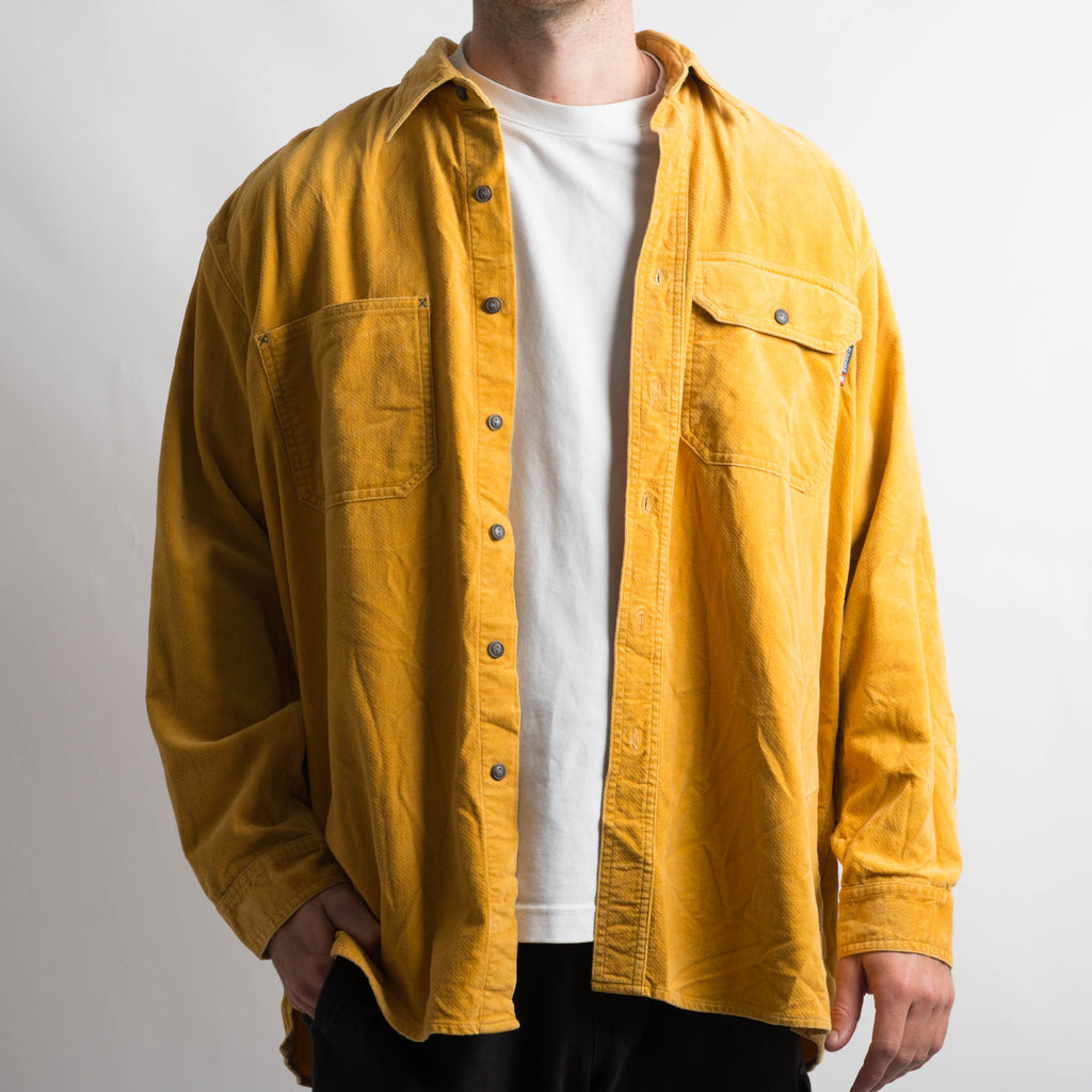 YELLOW LONG SLEEVE BUTTON UP