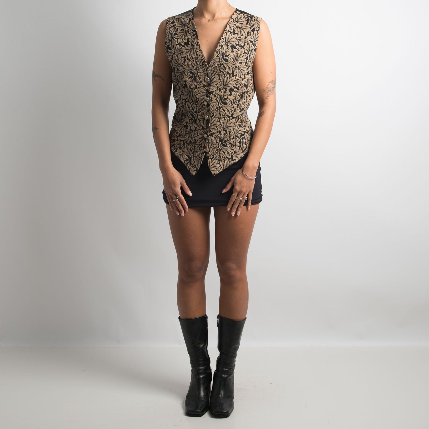 PATTERNED WAISTCOAT VEST