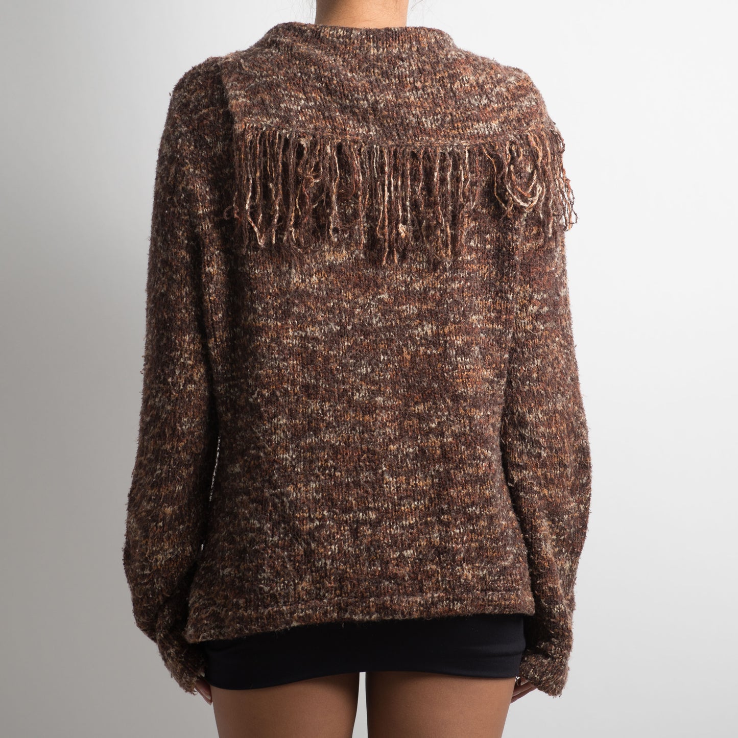 BROWN MARLE KNIT