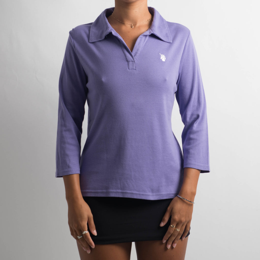 PURPLE COLLARED TOP