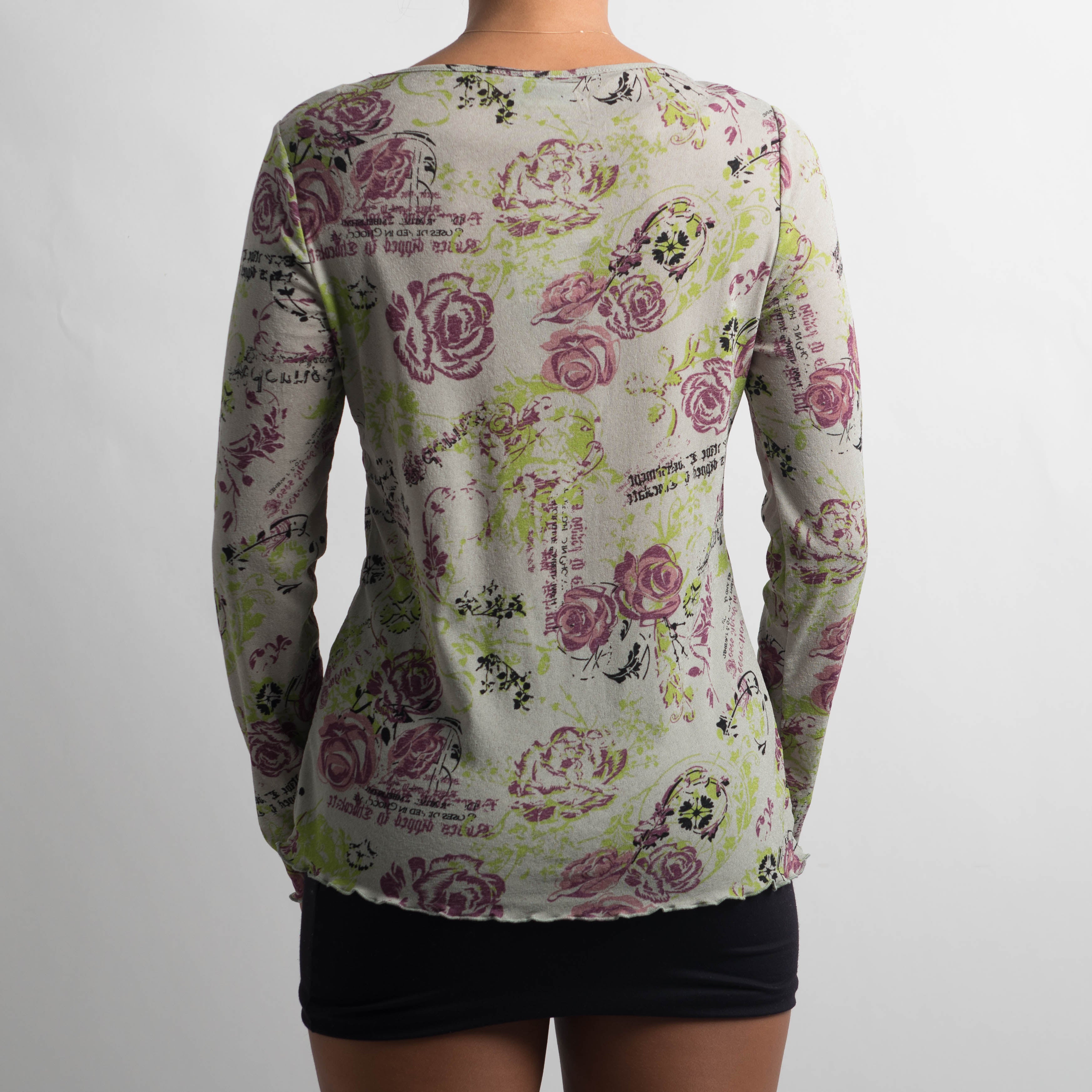 MESH LONG SLEEVE TOP