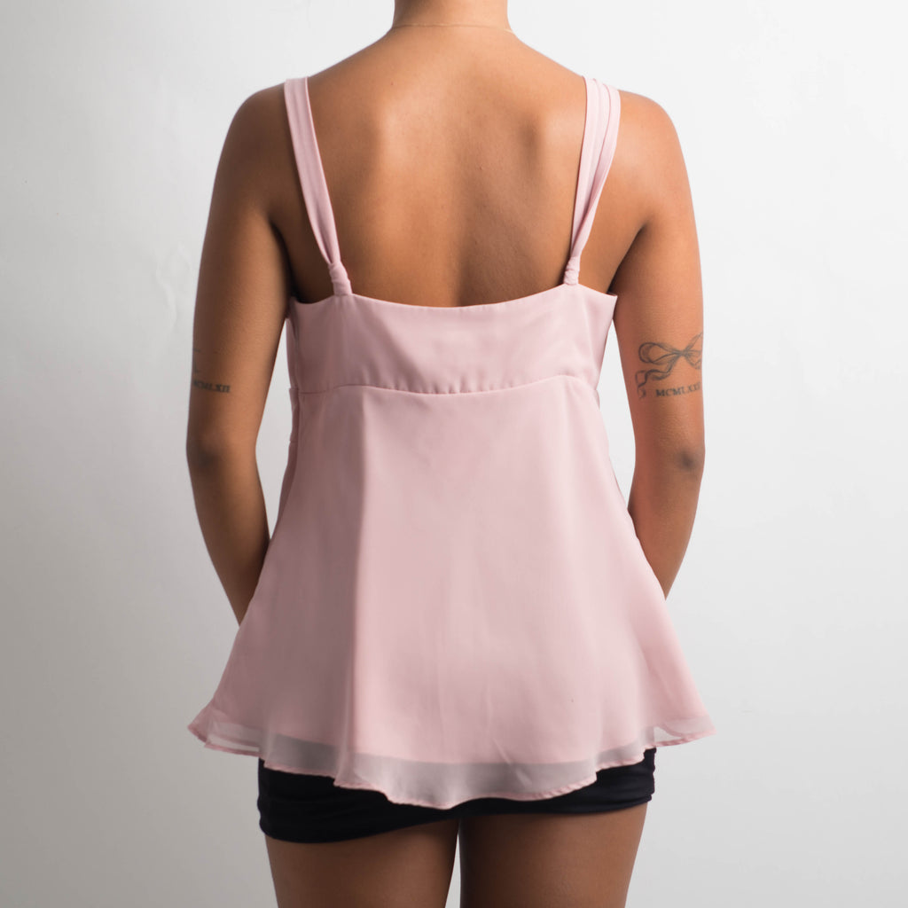 PINK BABYDOLL LAYERED CAMISOLE