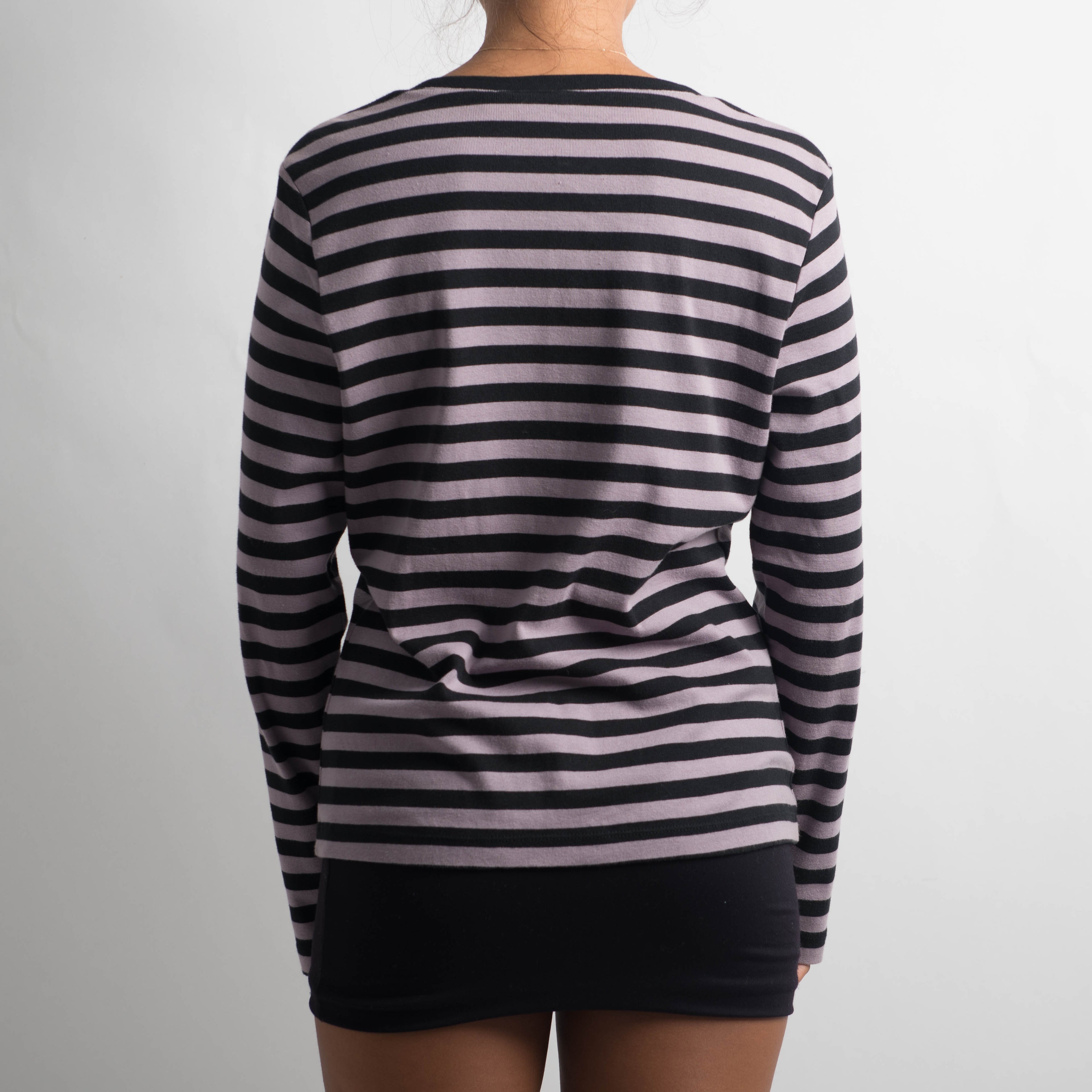 PURPLE STRIPE CARDIGAN