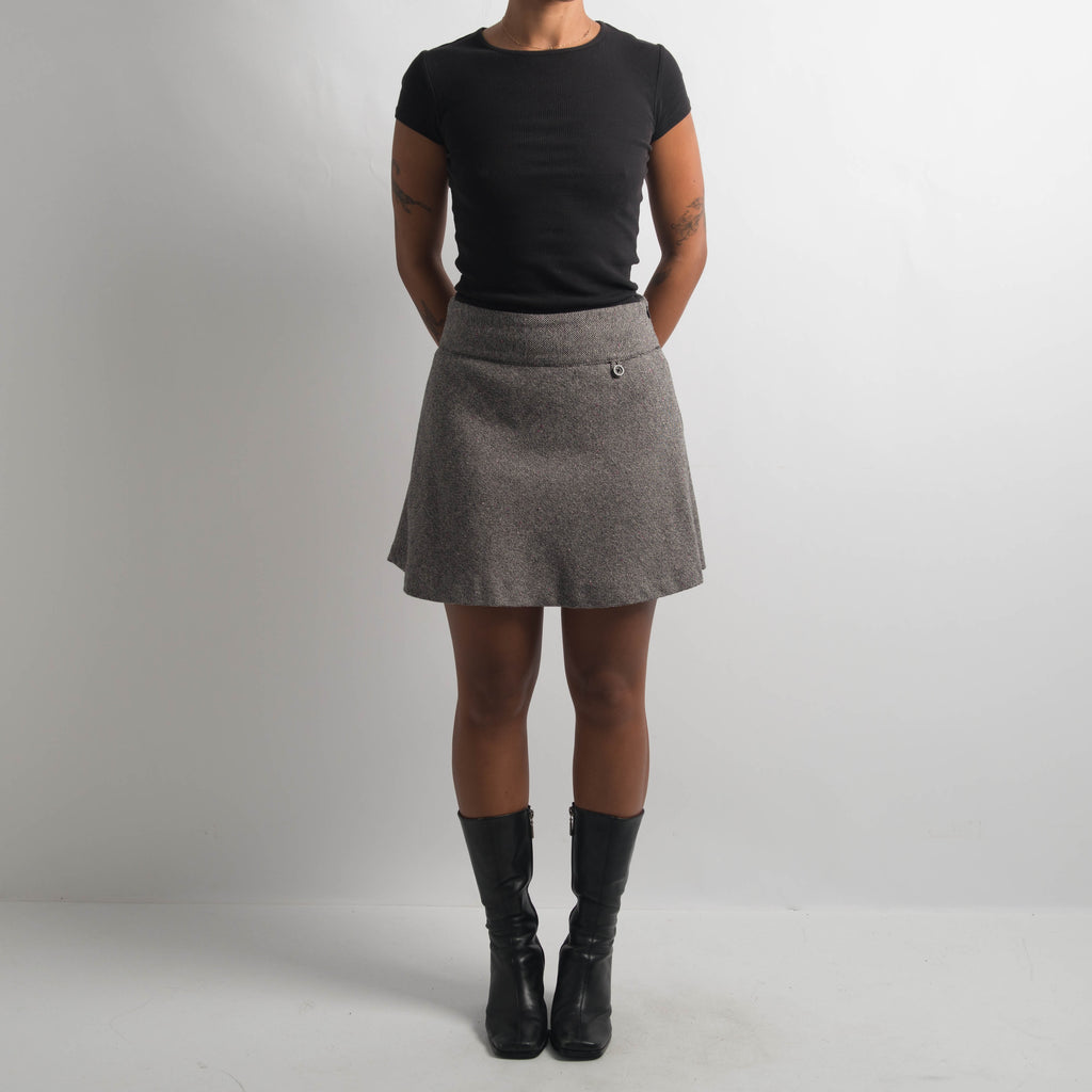 WOOL A LINE MINI SKIRT