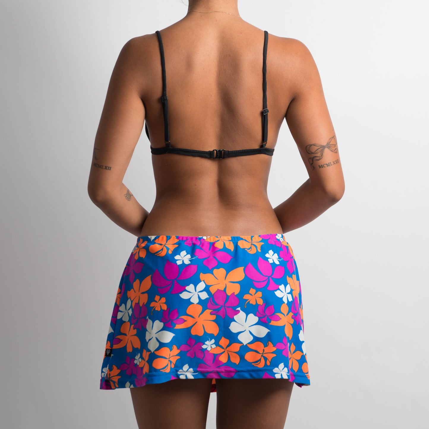 FLORAL SWIM SKIRT