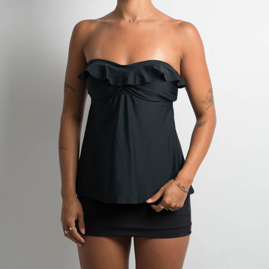 STRAPLESS BABYDOLL TANKINI TOP