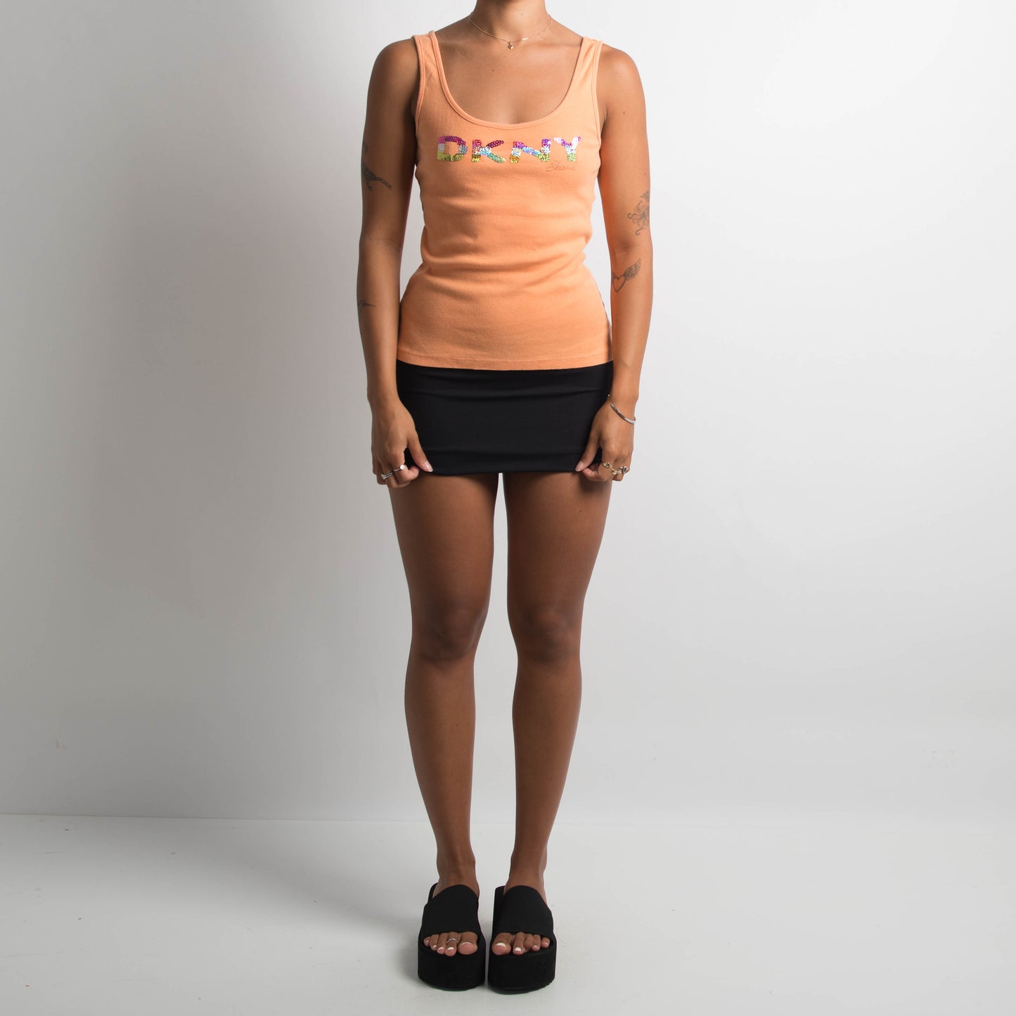 ORANGE DKNY TANK TOP