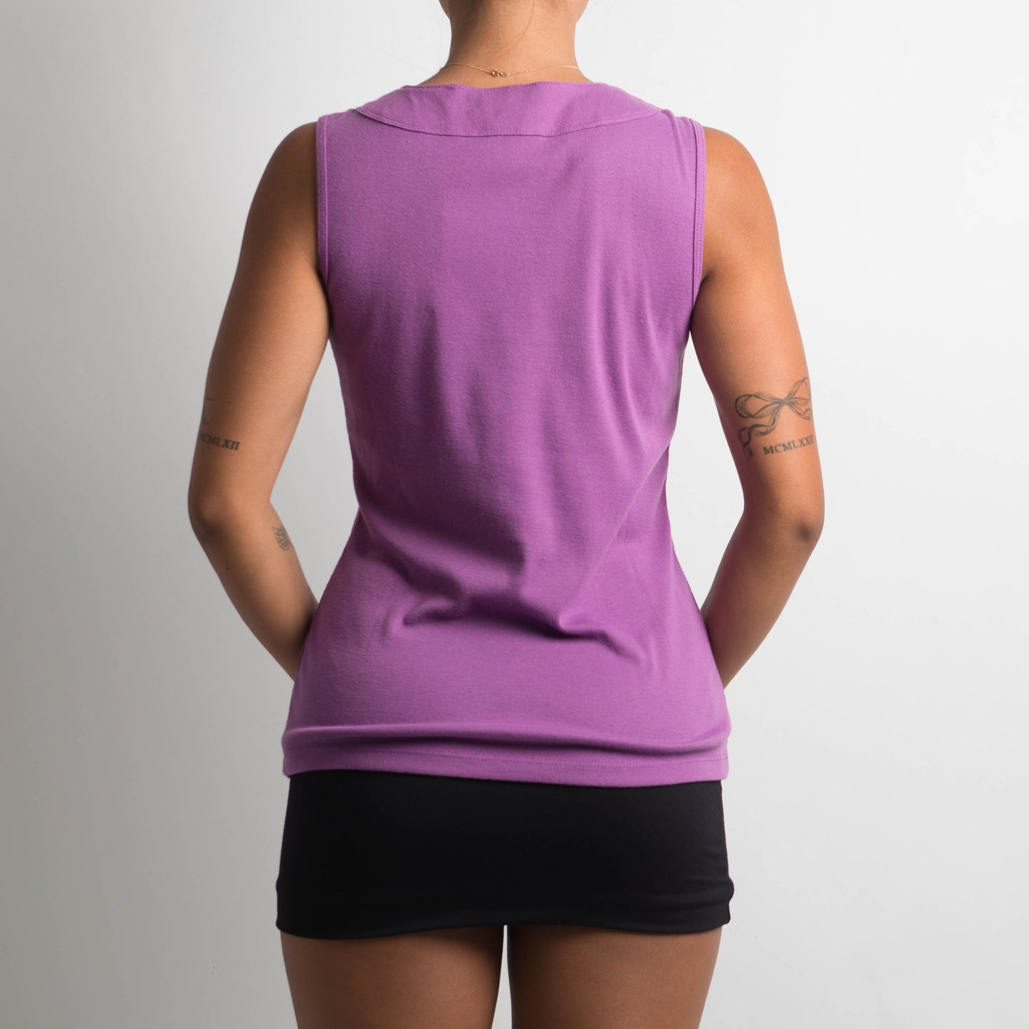 PURPLE SLEEVELESS TOP