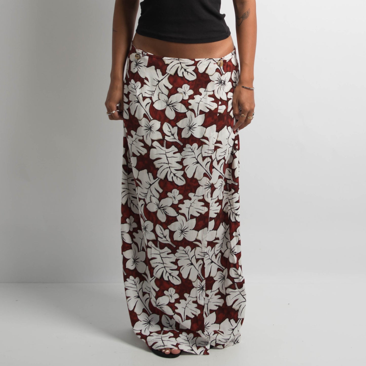 FLORAL MAXI SKIRT