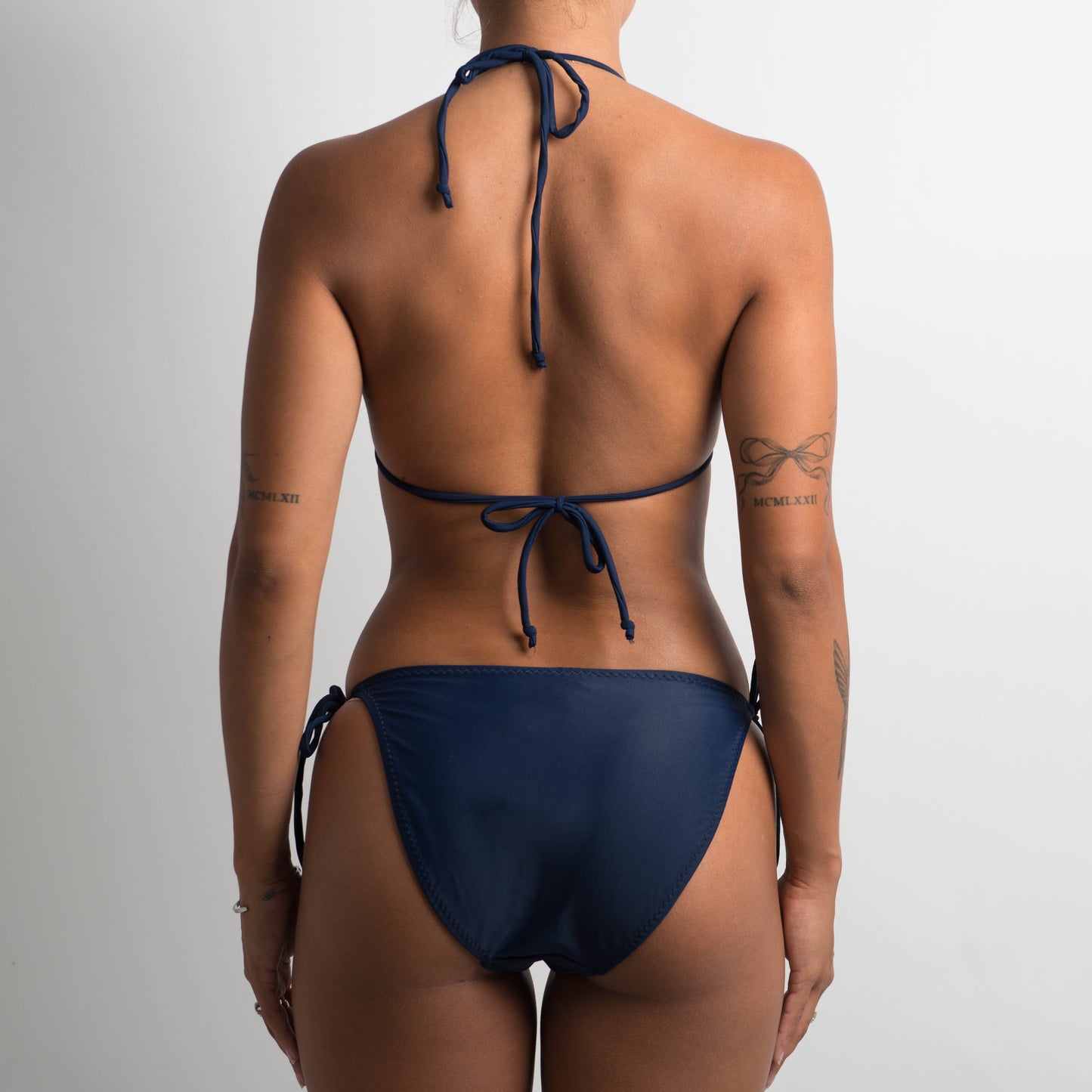 NAVY STRING BIKINI