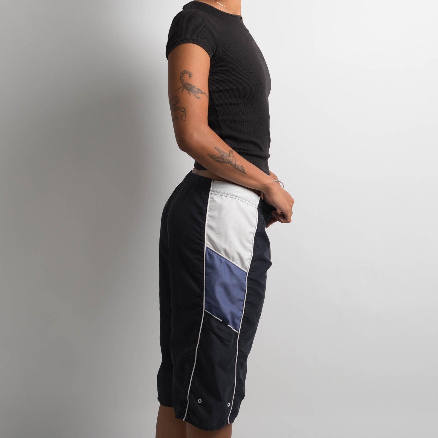 NAVY/WHITE LONGLINE BOARDIES