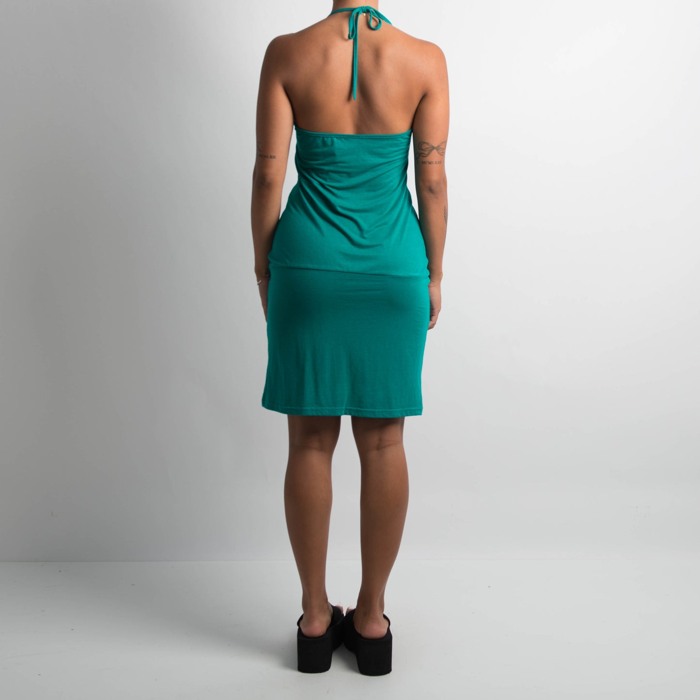 TURQUOISE MIDI DRESS