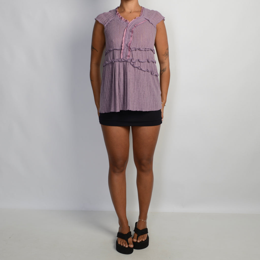 PURPLE KNIT TOP