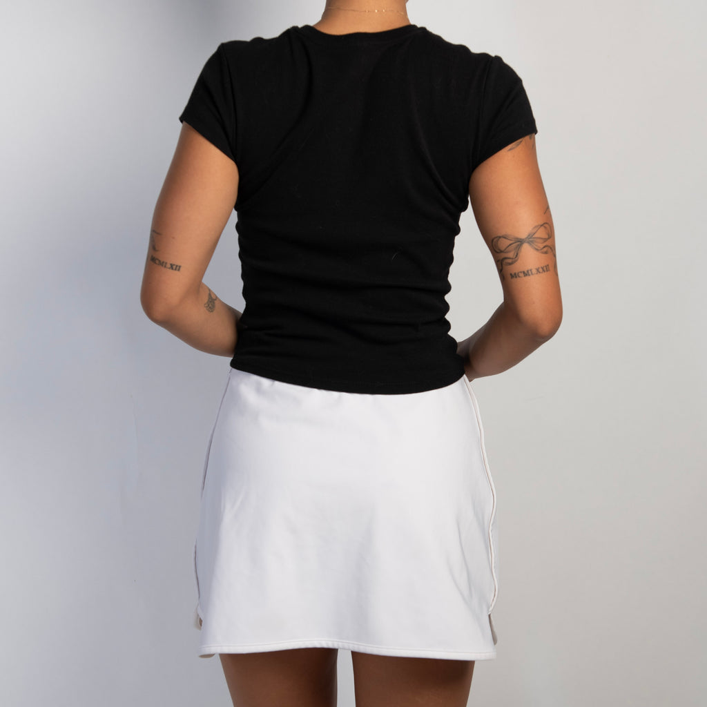WHITE ACTIVE SKORT