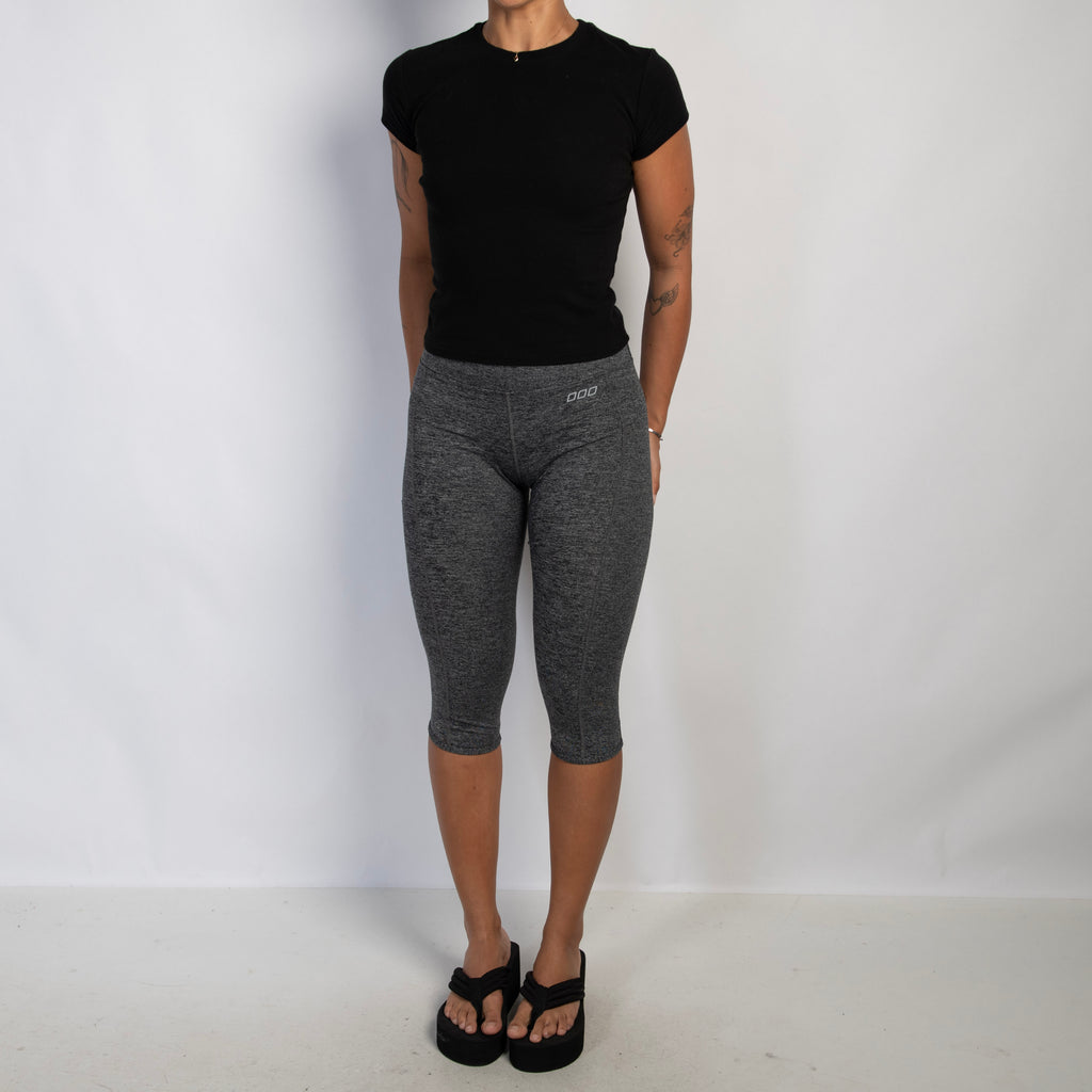 CHARCOAL CROP TIGHTS