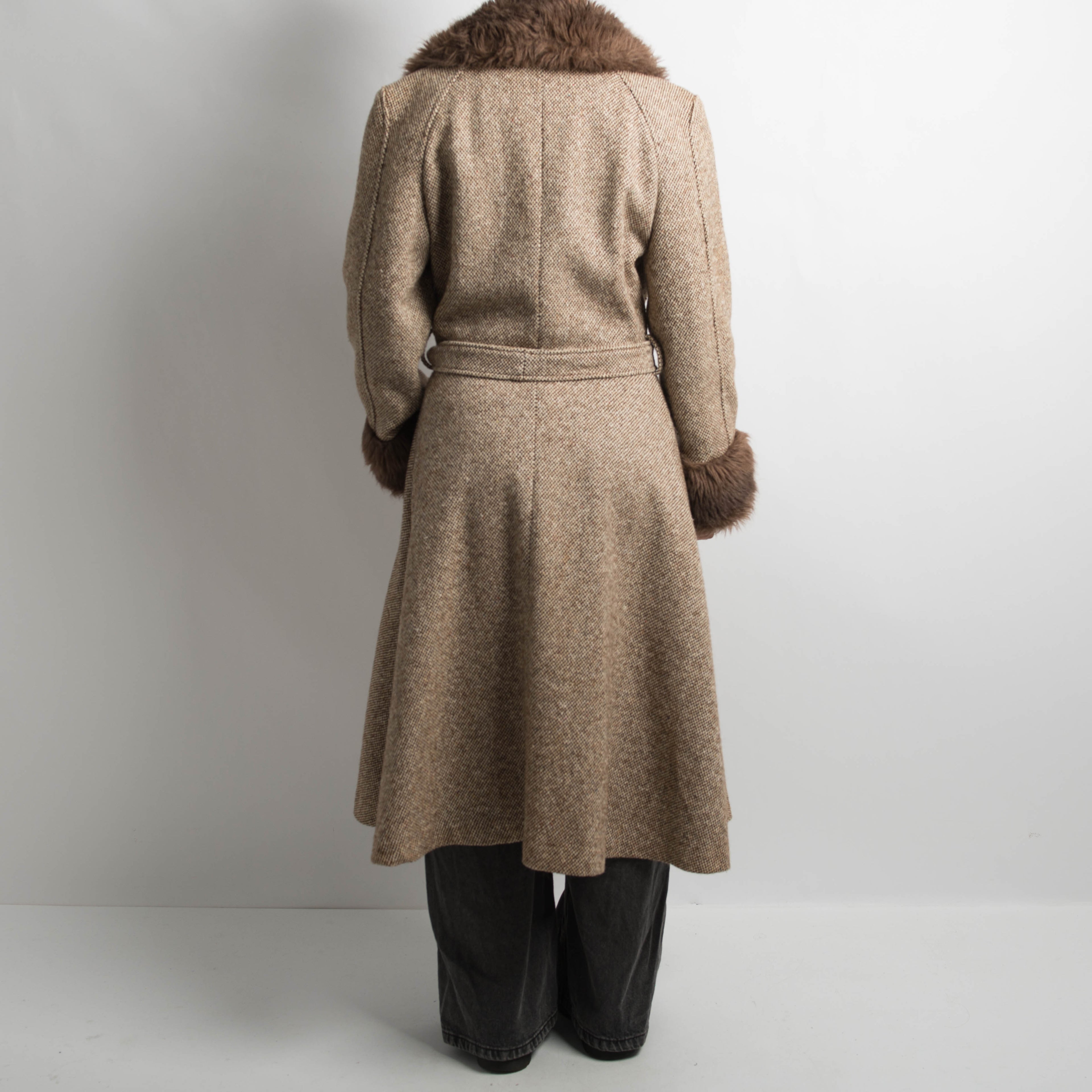 1970'S TWEED AFGHAN COAT