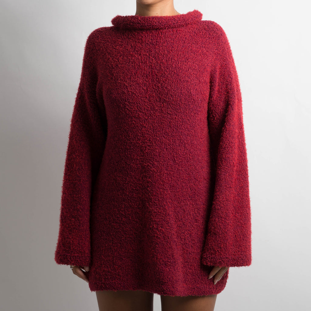 RUBY RED KNIT SWEATER