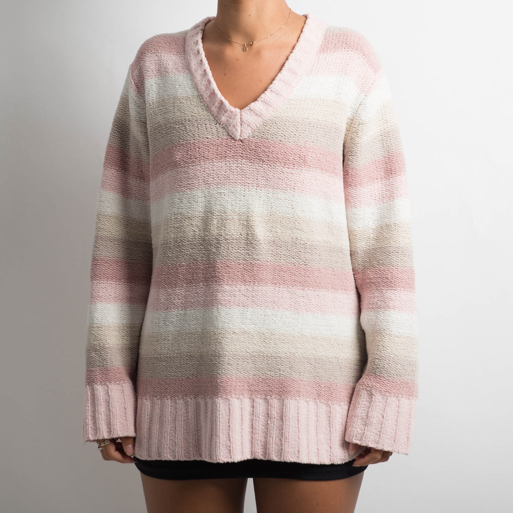 STRIPED CHENILLE SWEATER