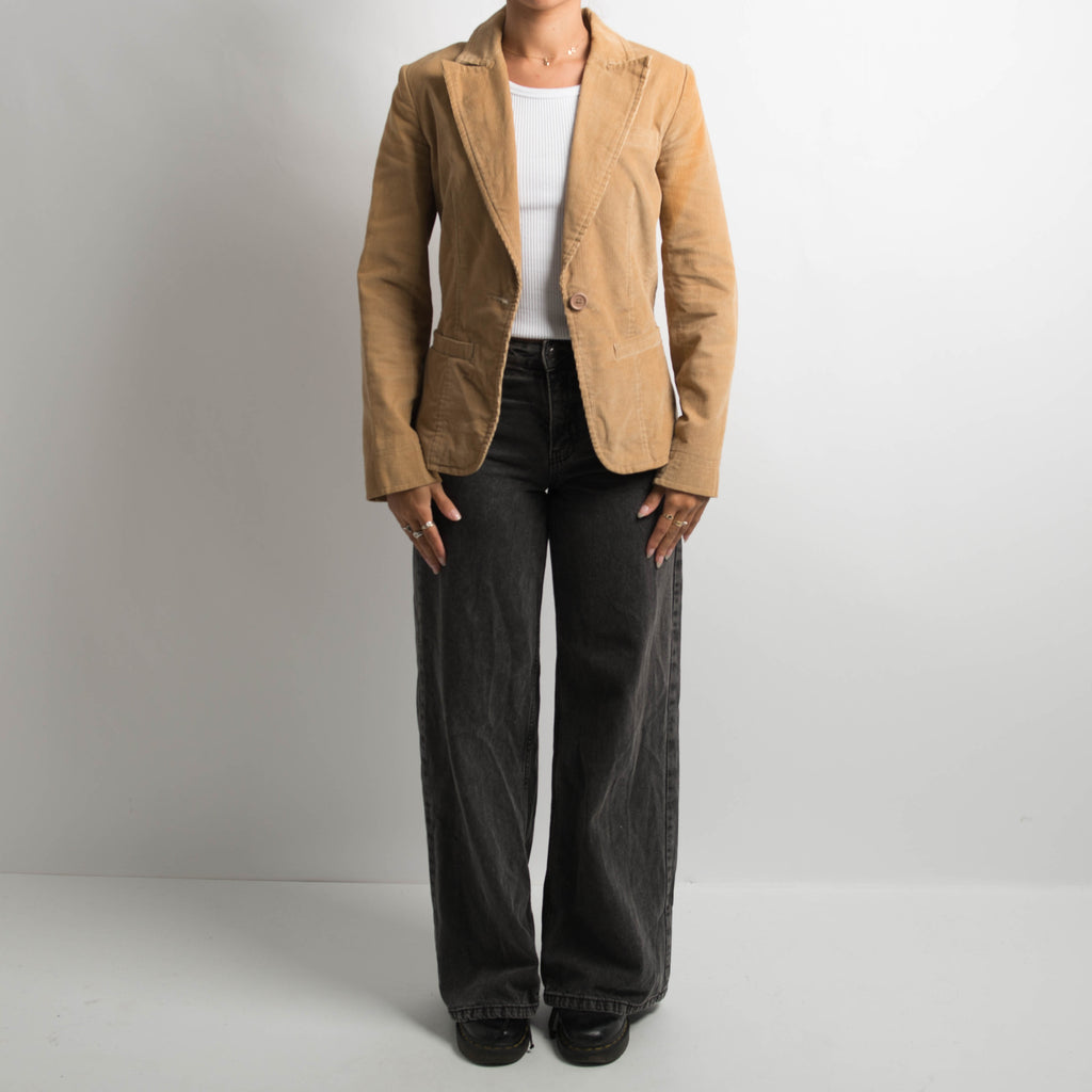 TAN CORDUROY BLAZER