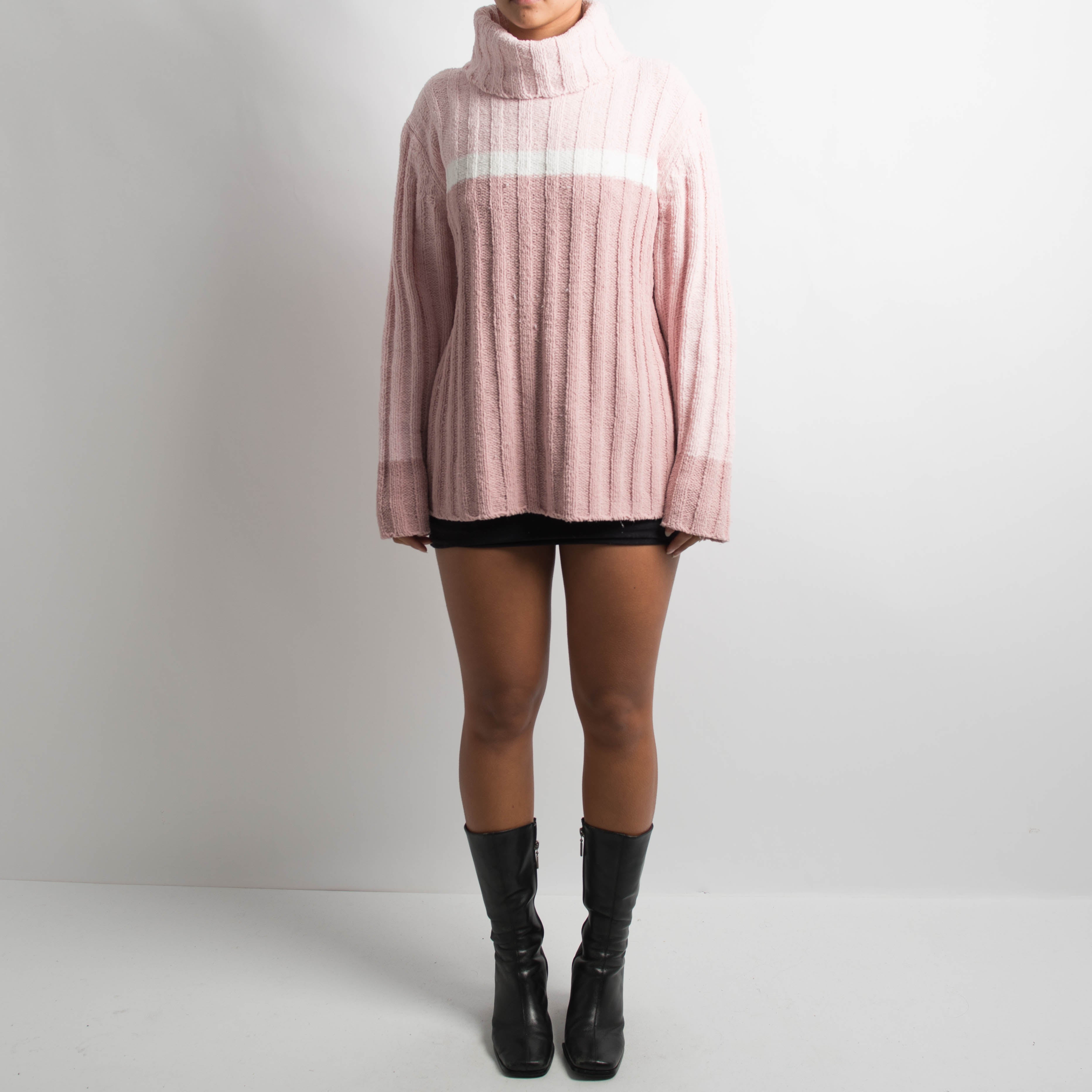 CHENILLE TURTLENECK SWEATER