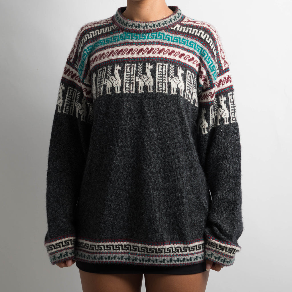 AZTEC KNIT SWEATER