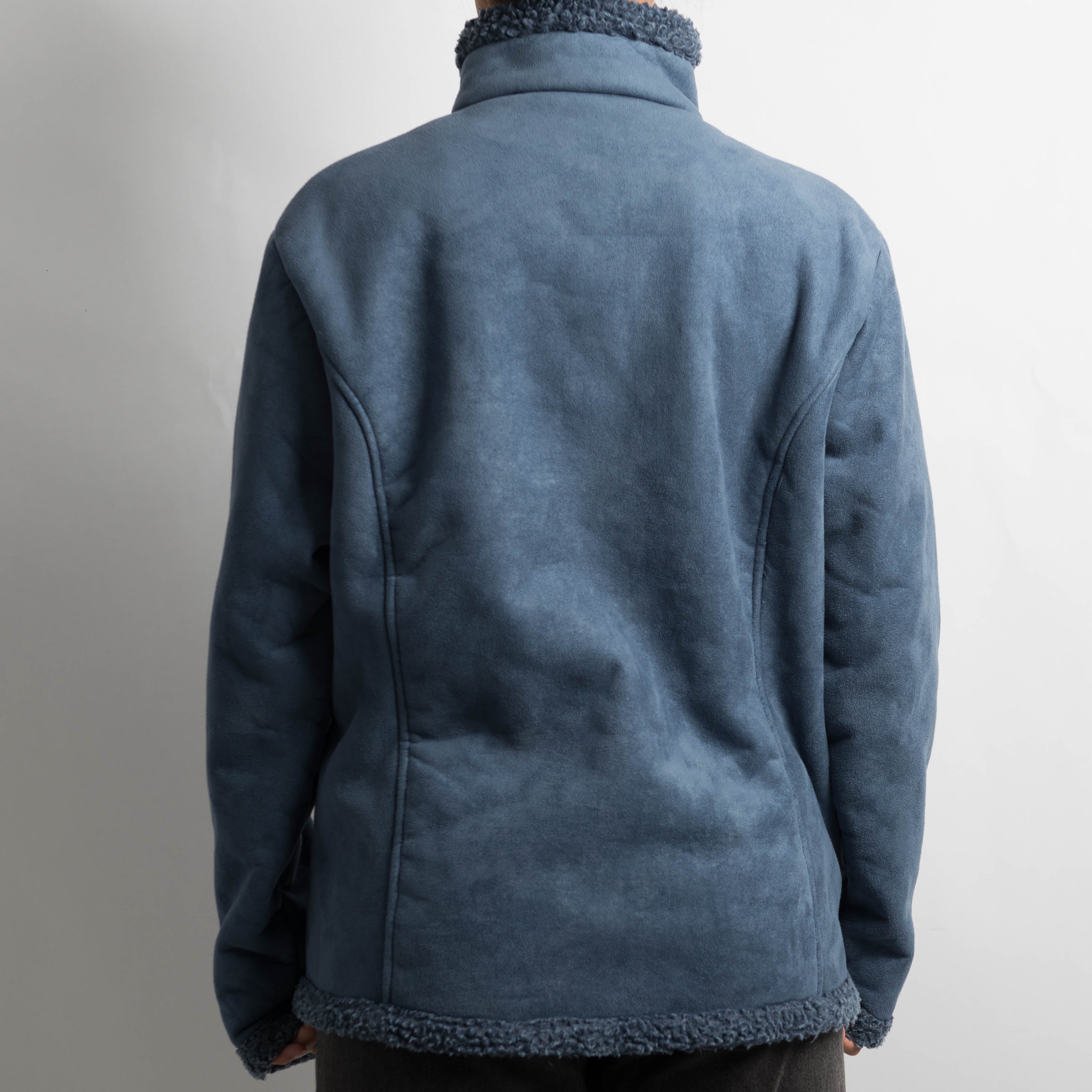 BLUE SUEDETTE JACKET