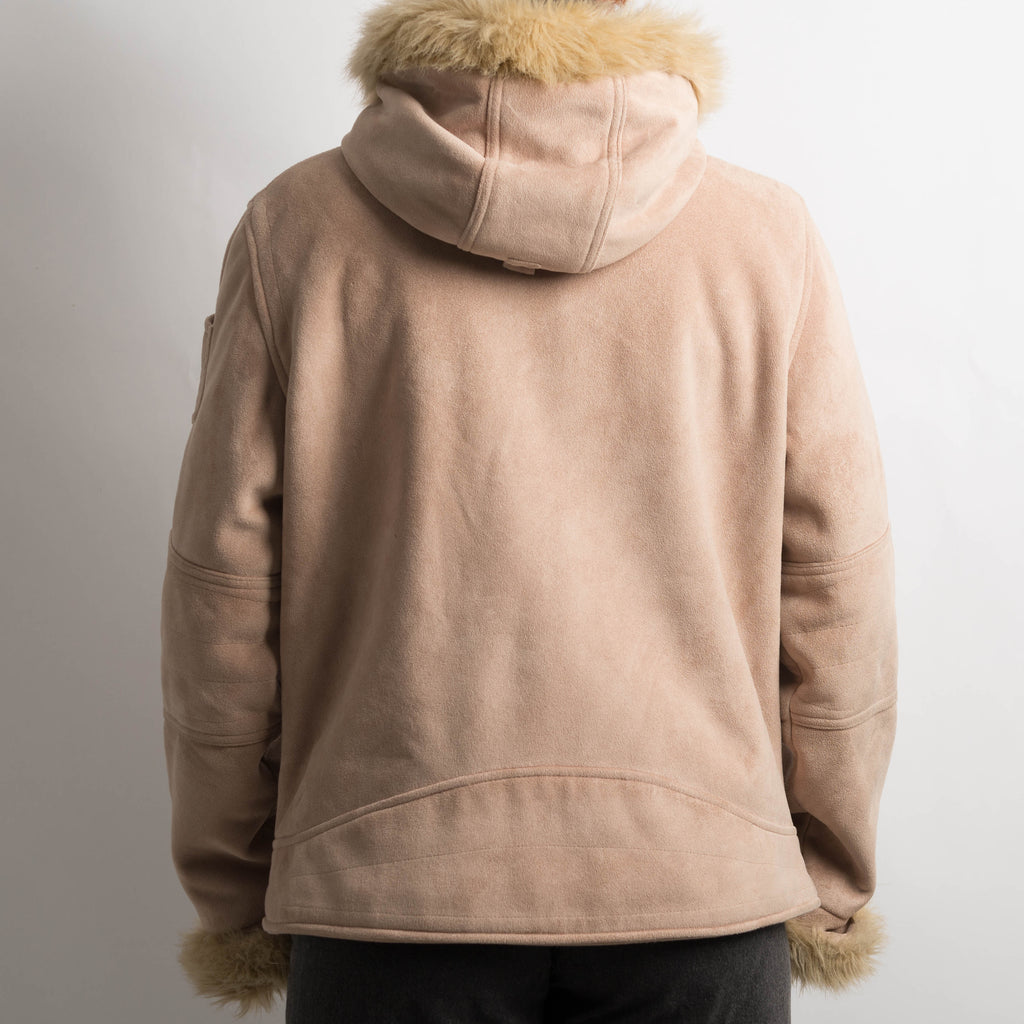 TAN FAUX SUEDE JACKET