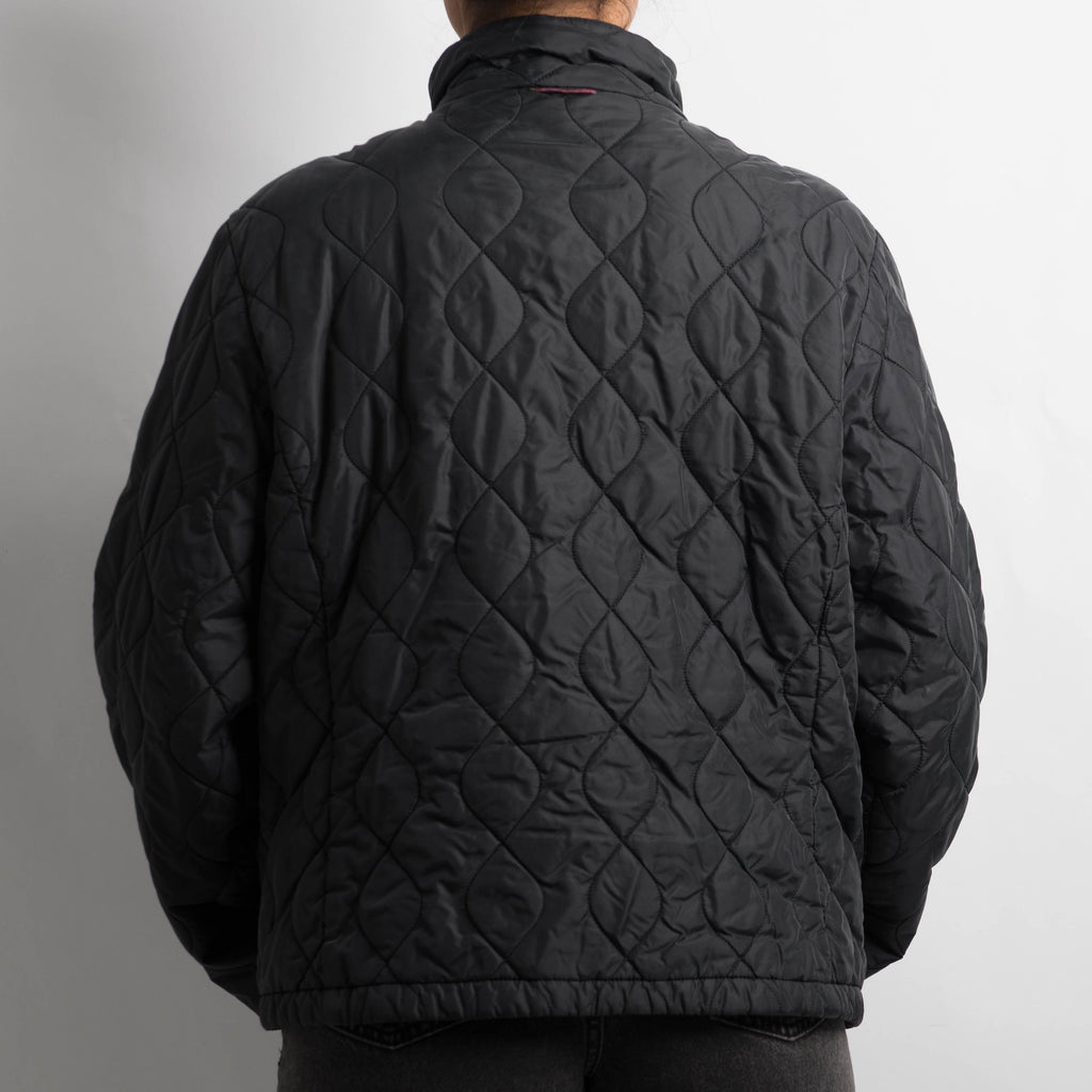 BLACK QUILTED JACKET