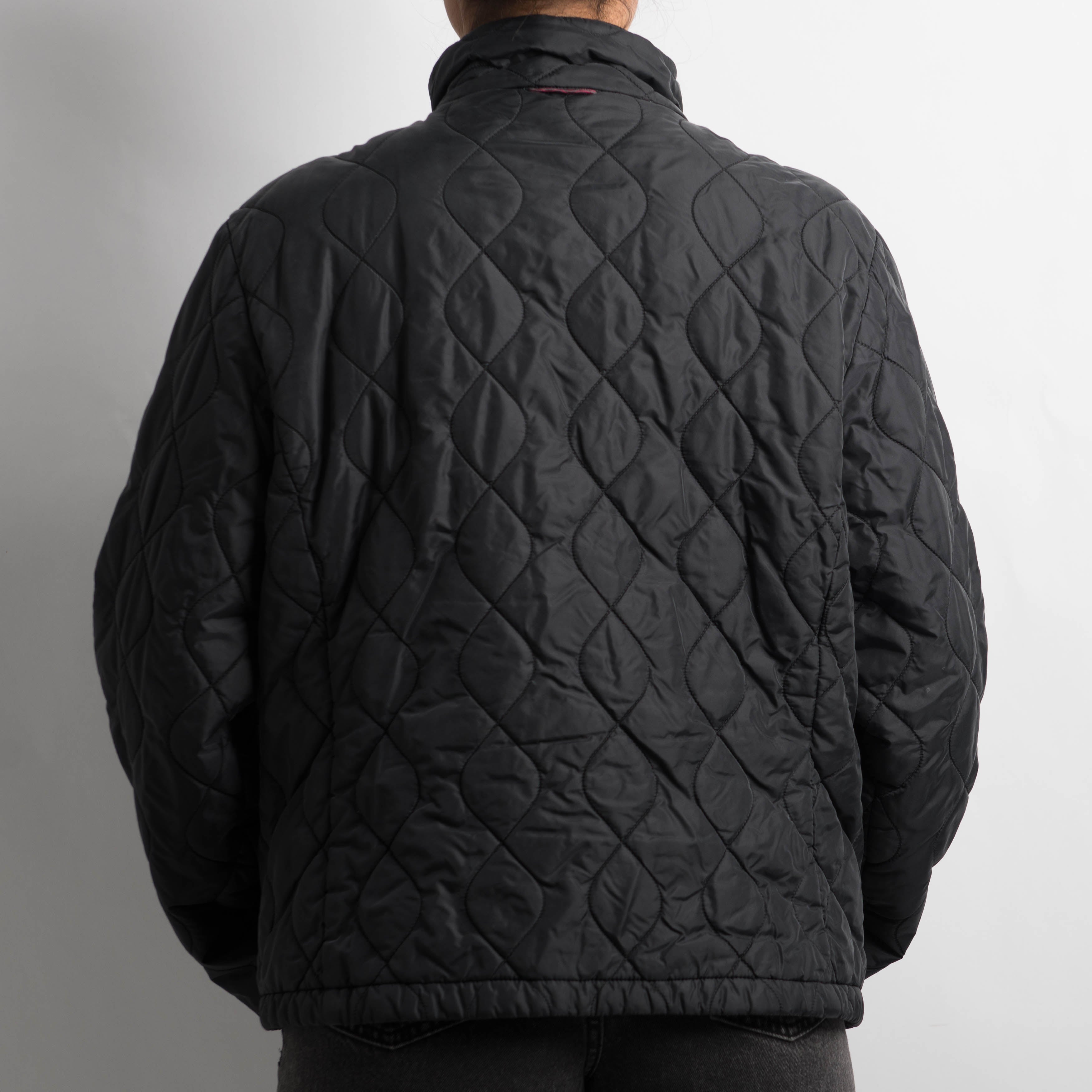 BLACK QUILTED JACKET