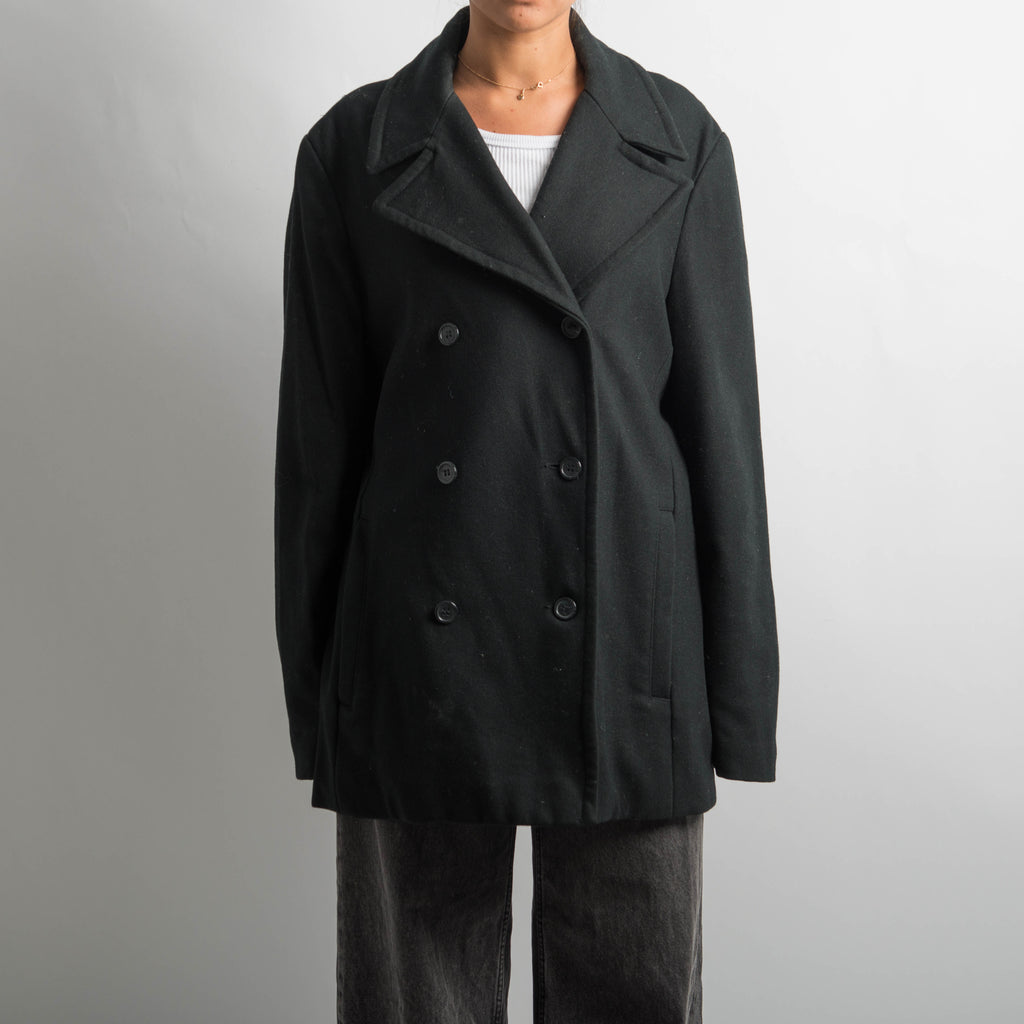 DOUBLE BREASTED WOOL COAT