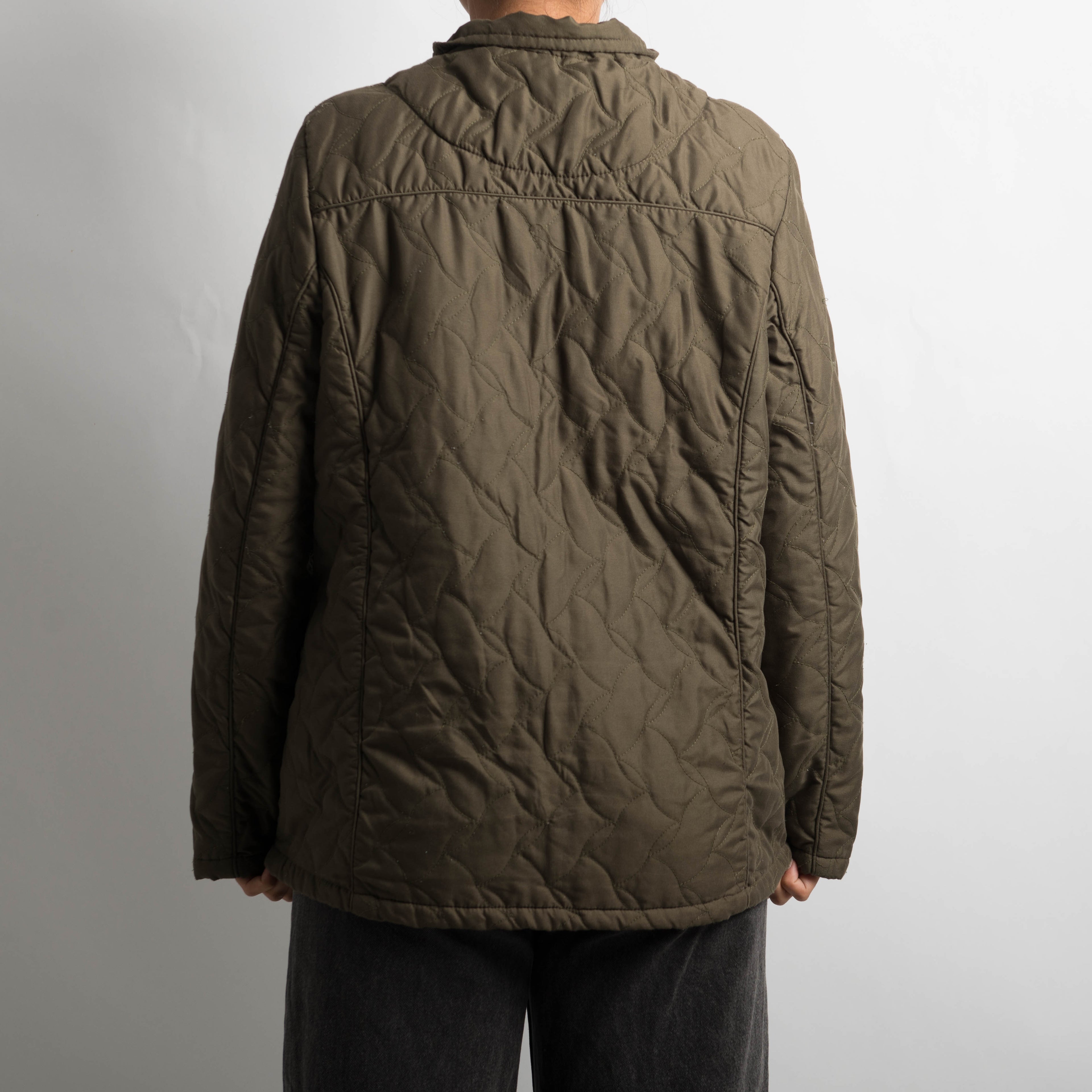 KHAKI QUILTED JACKET
