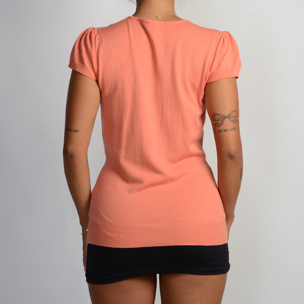 CORAL KNIT TOP