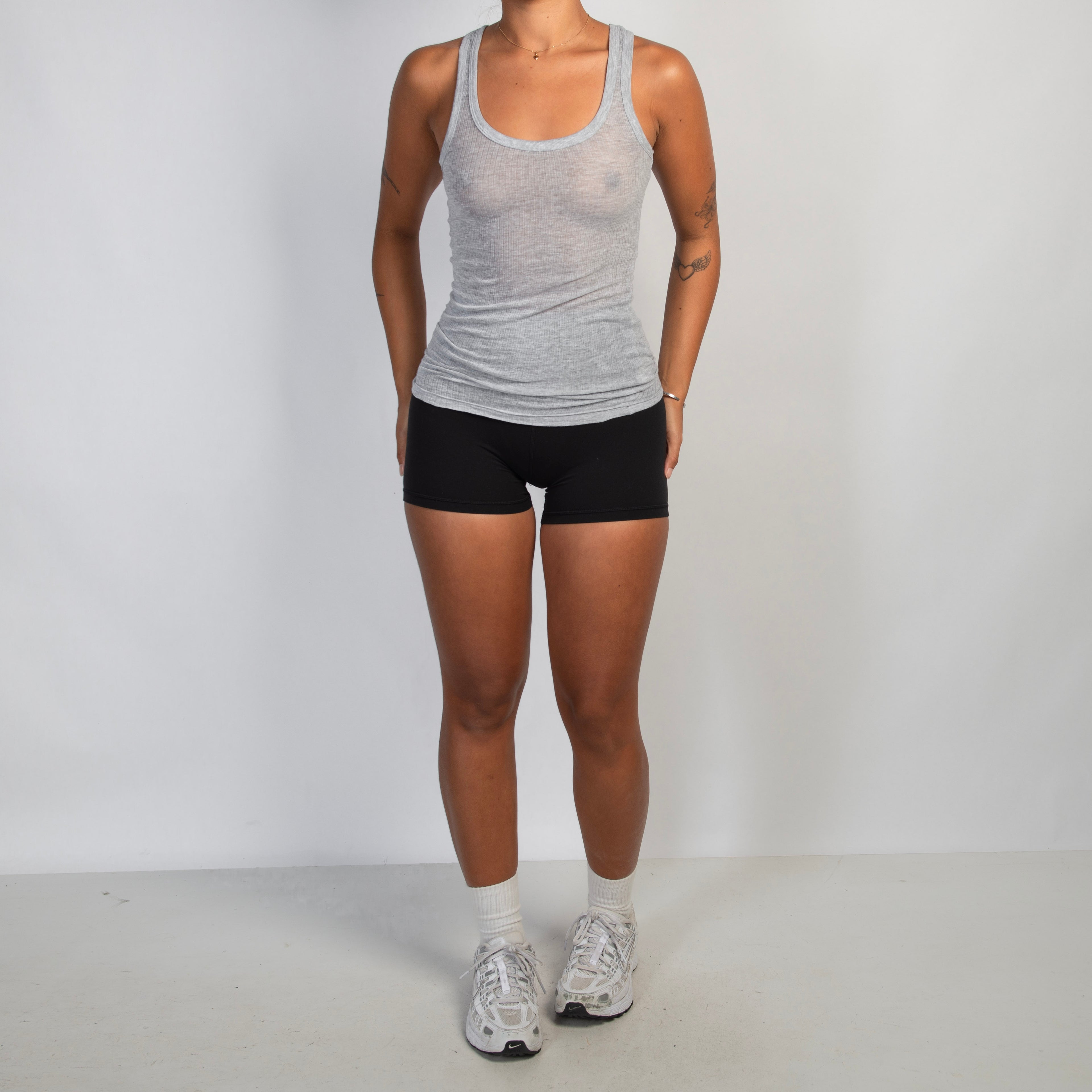 SHEER GREY TANK TOP