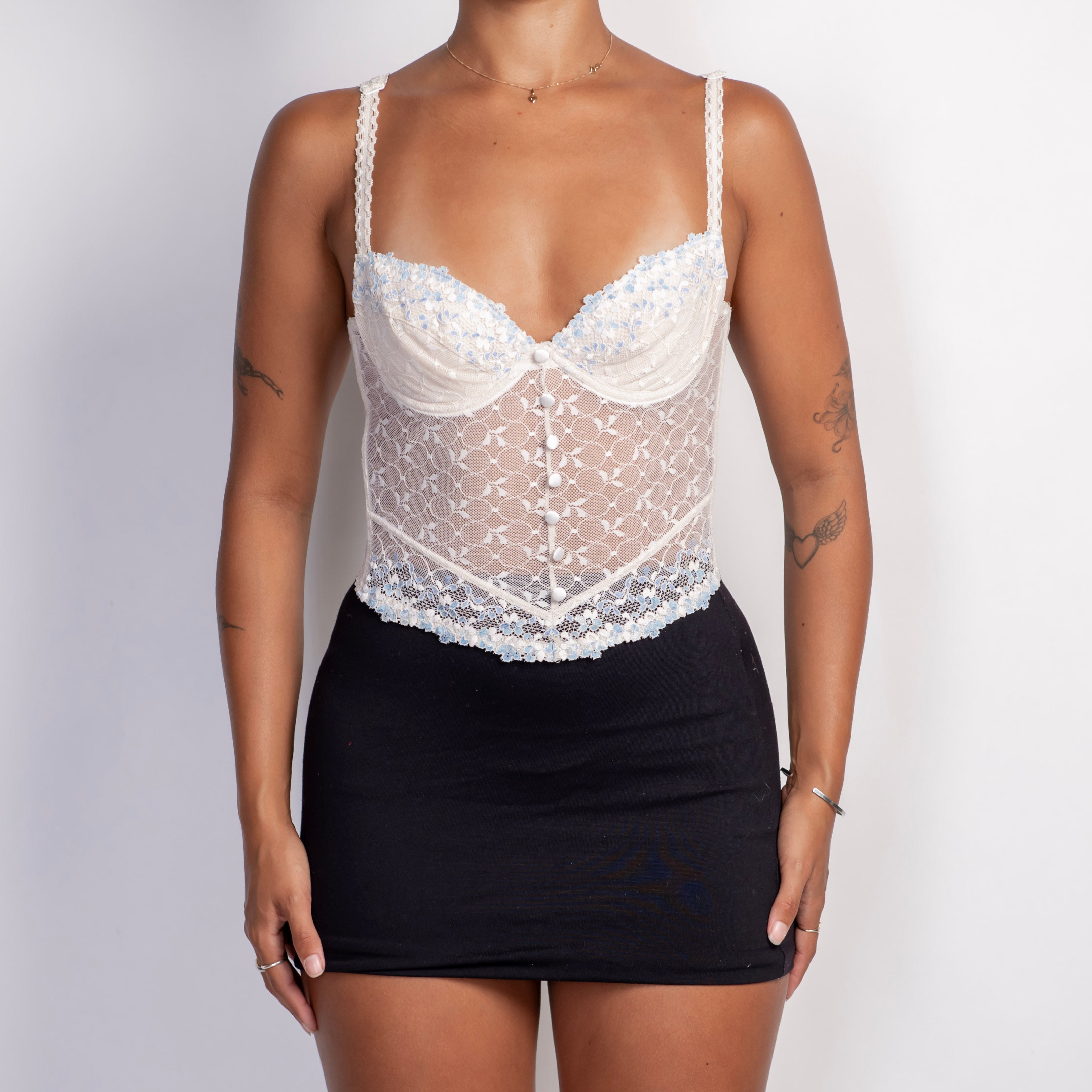 OFF WHITE LACE BUSTIER