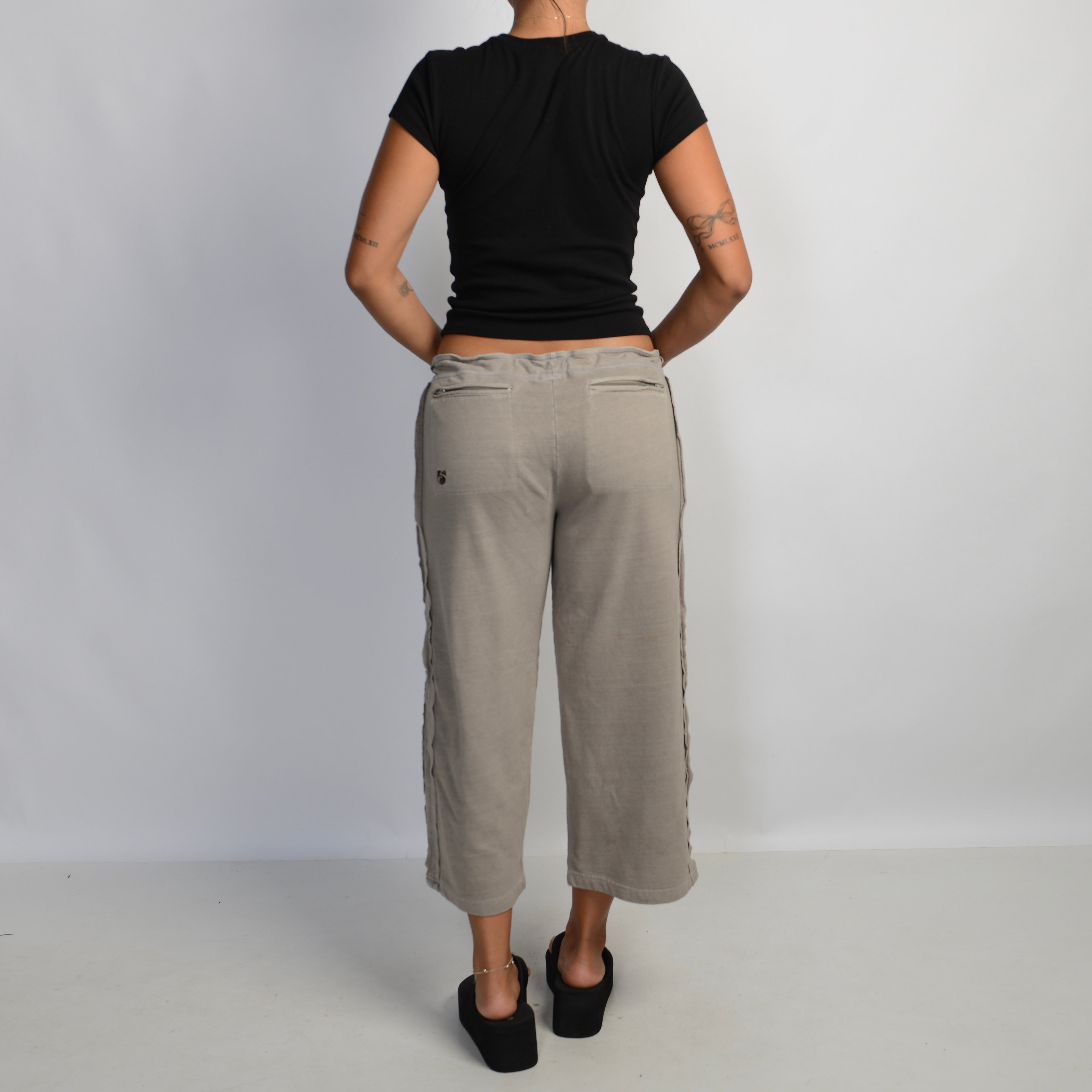 CROP WIDE LEG LOUNGE PANTS