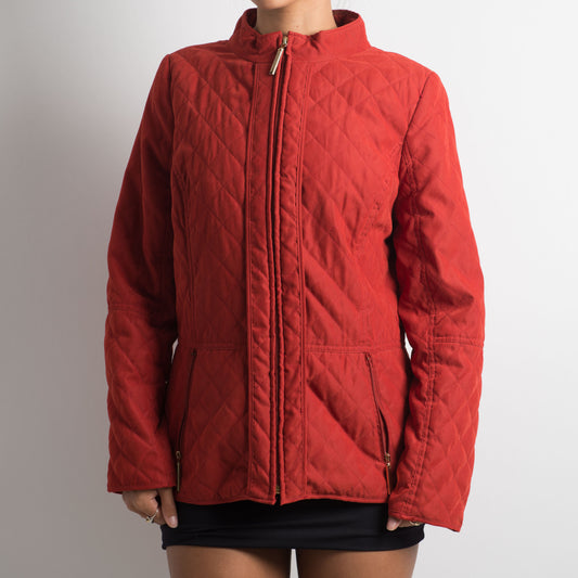 BLOOD ORANGE QUILTED JACKET