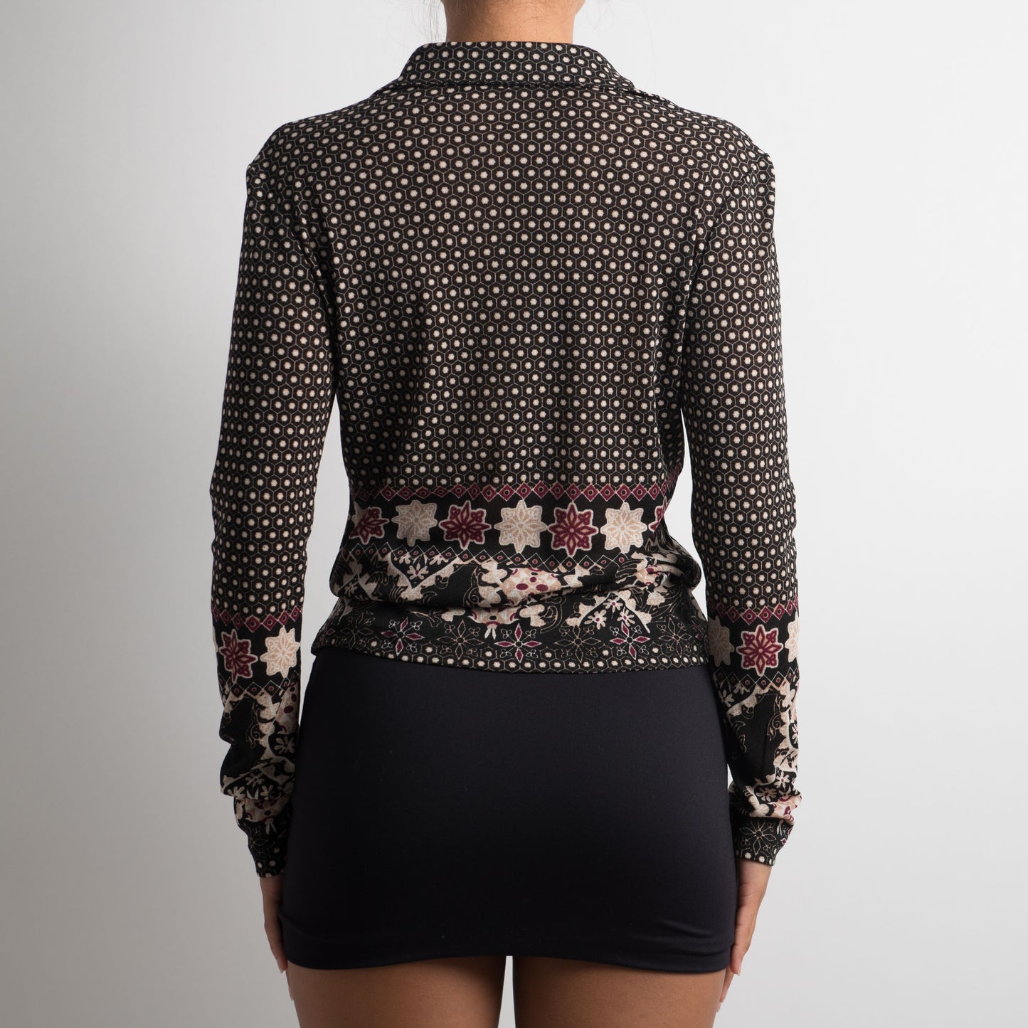 BLOUSE À MOTIF MAILLE