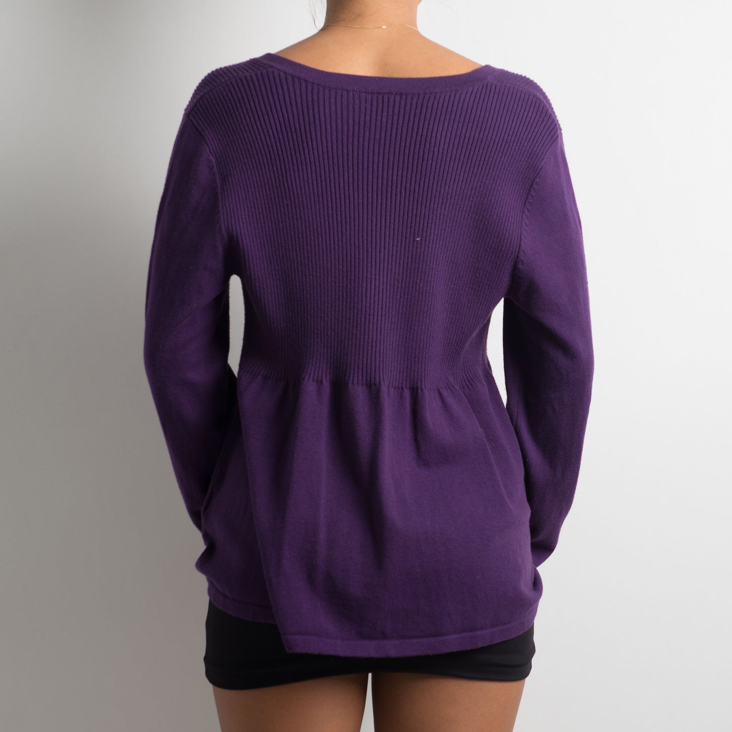 DARK PURPLE CARDIGAN