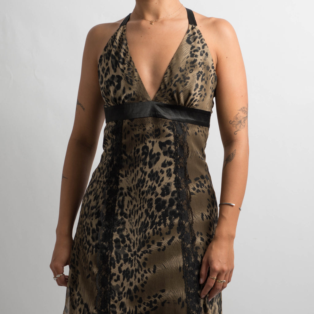 ANIMAL PRINT MIDI DRESS