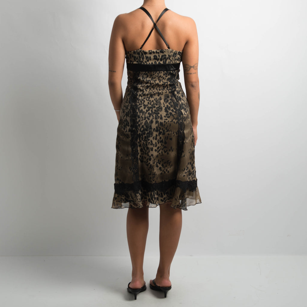 ANIMAL PRINT MIDI DRESS