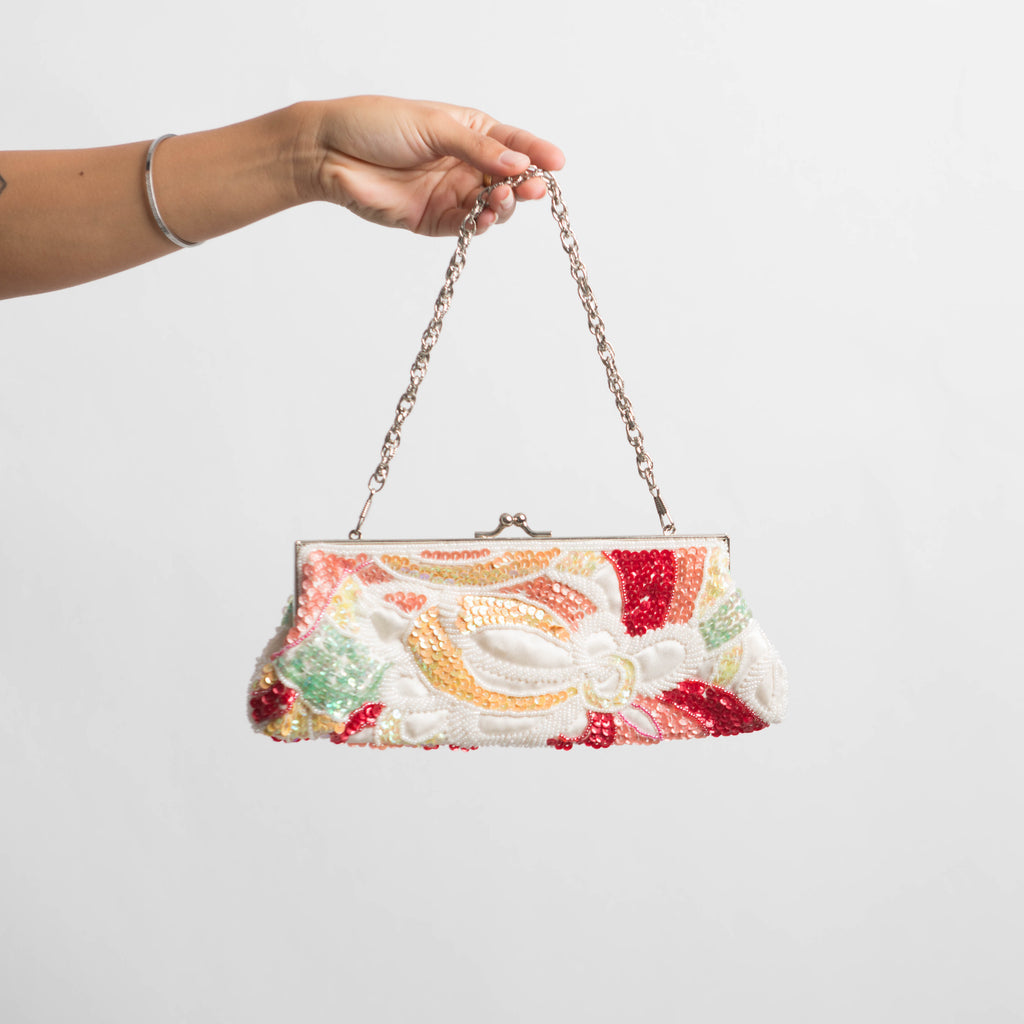 COLOURFUL BEADED BAG