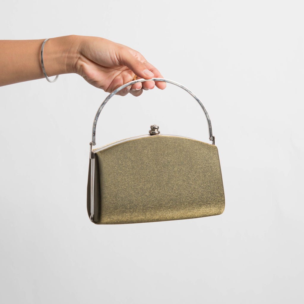 METALLIC STRUCTURED PURSE