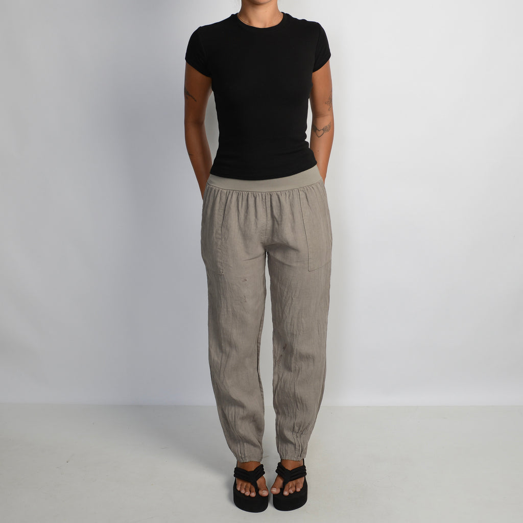 TAUPE LINEN PANTS