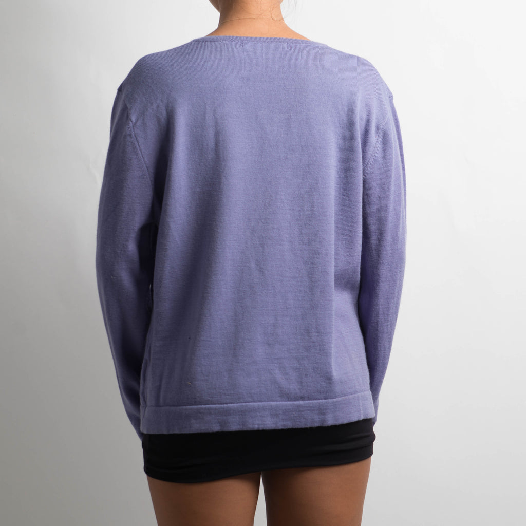 LILAC WOOL CARDIGAN