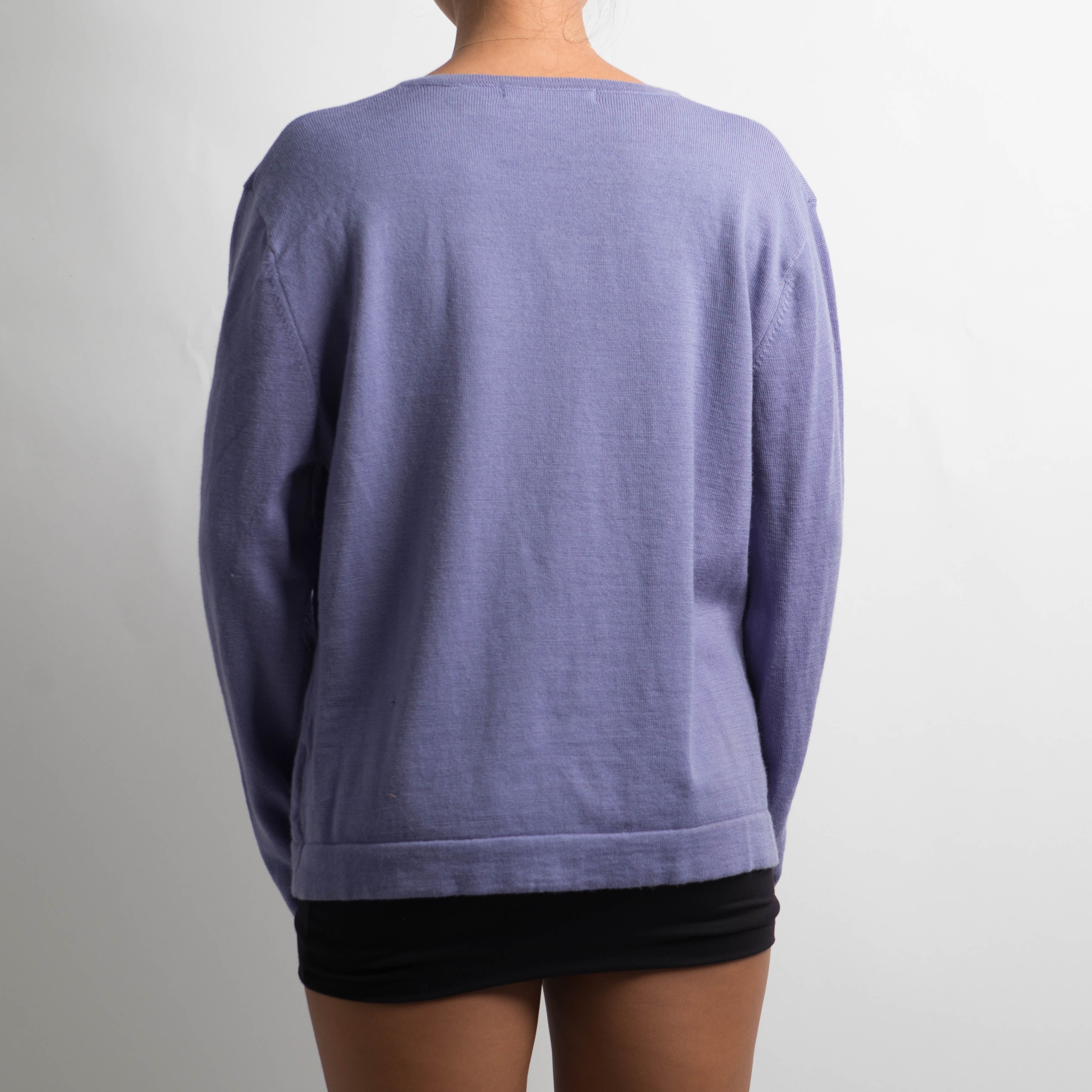 LILAC WOOL CARDIGAN