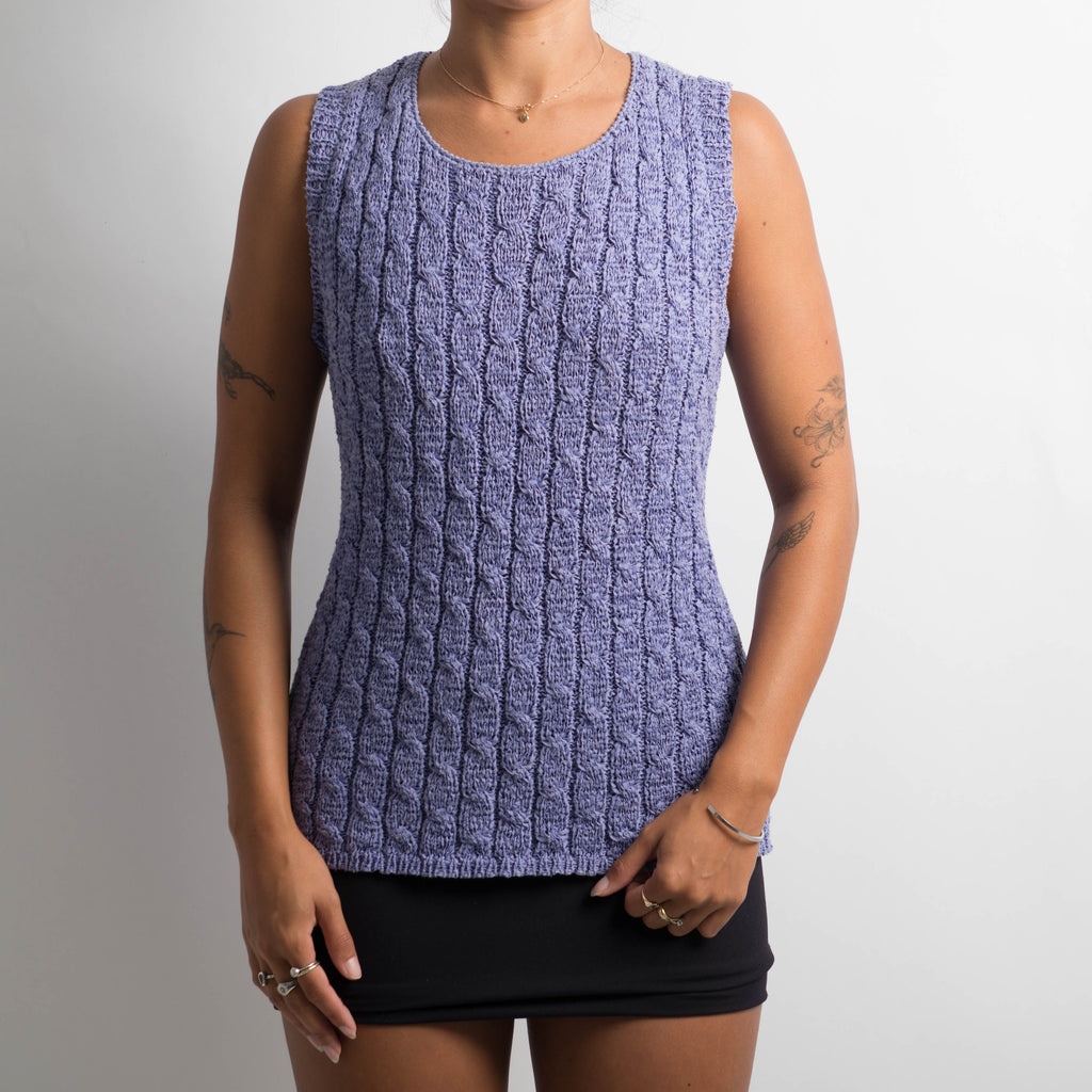 LILAC CROCHET TOP