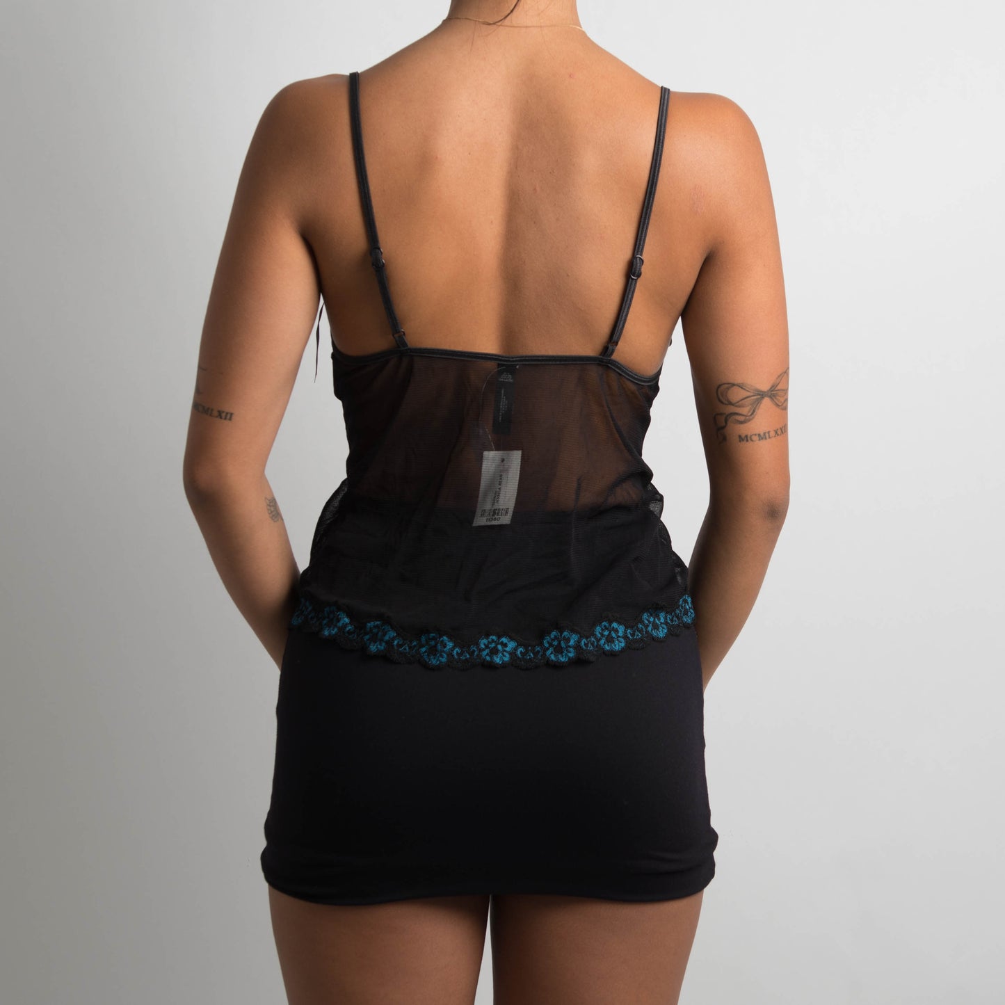 BLACK MESH CAMISOLE